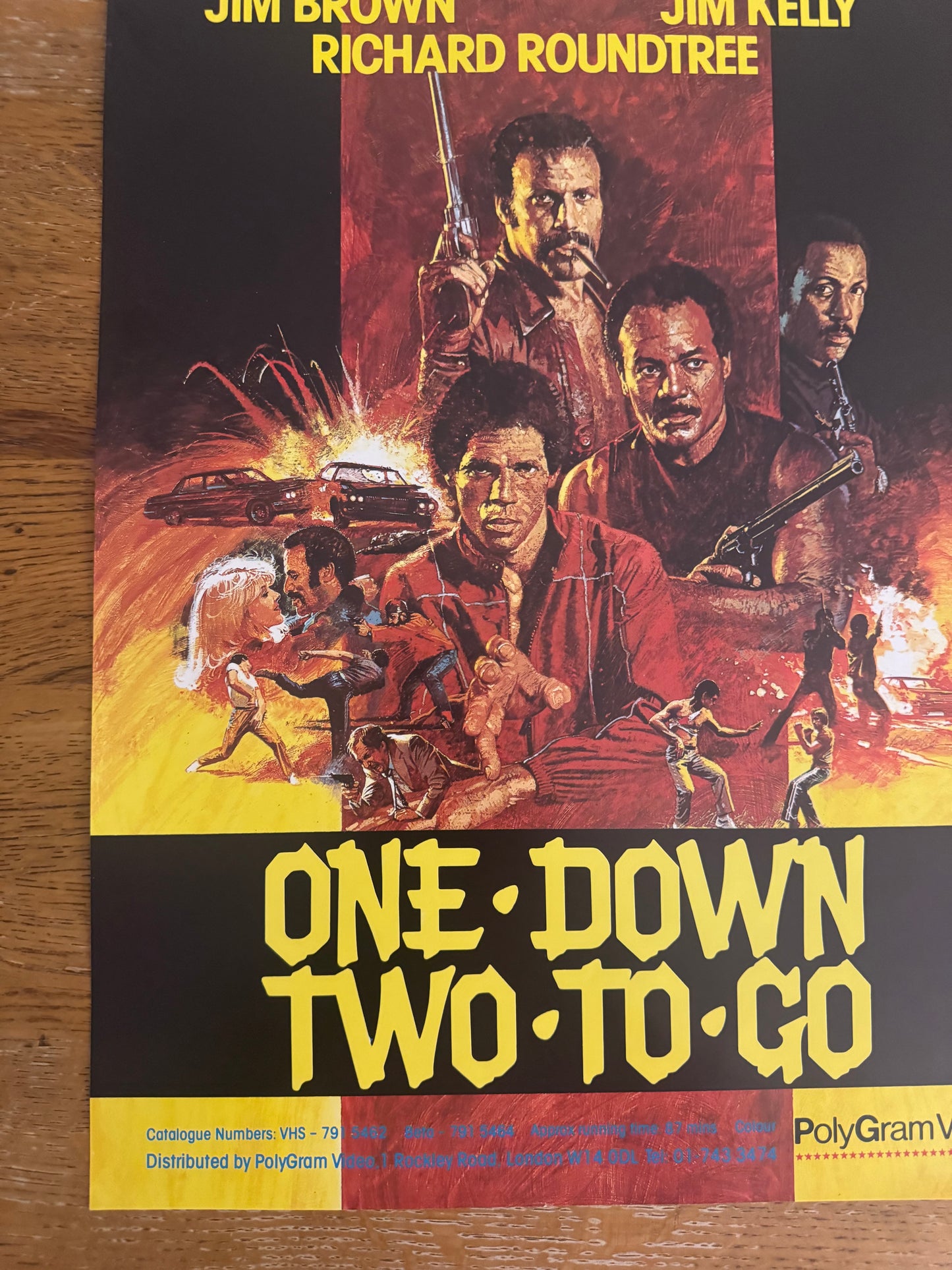 One Down Two To Go 1982 UK Video Poster
