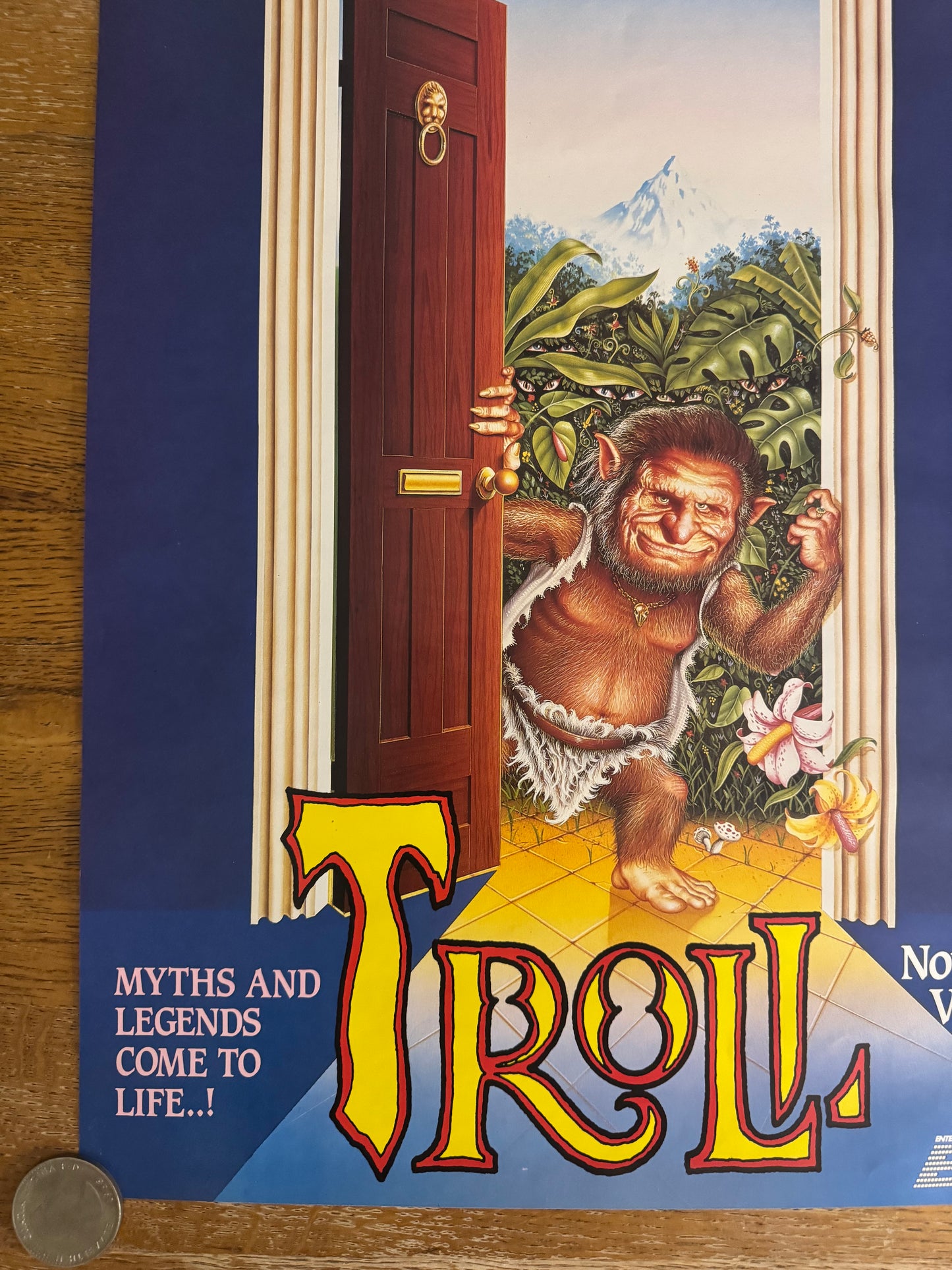 Very Rare Troll 1986 UK Video Poster