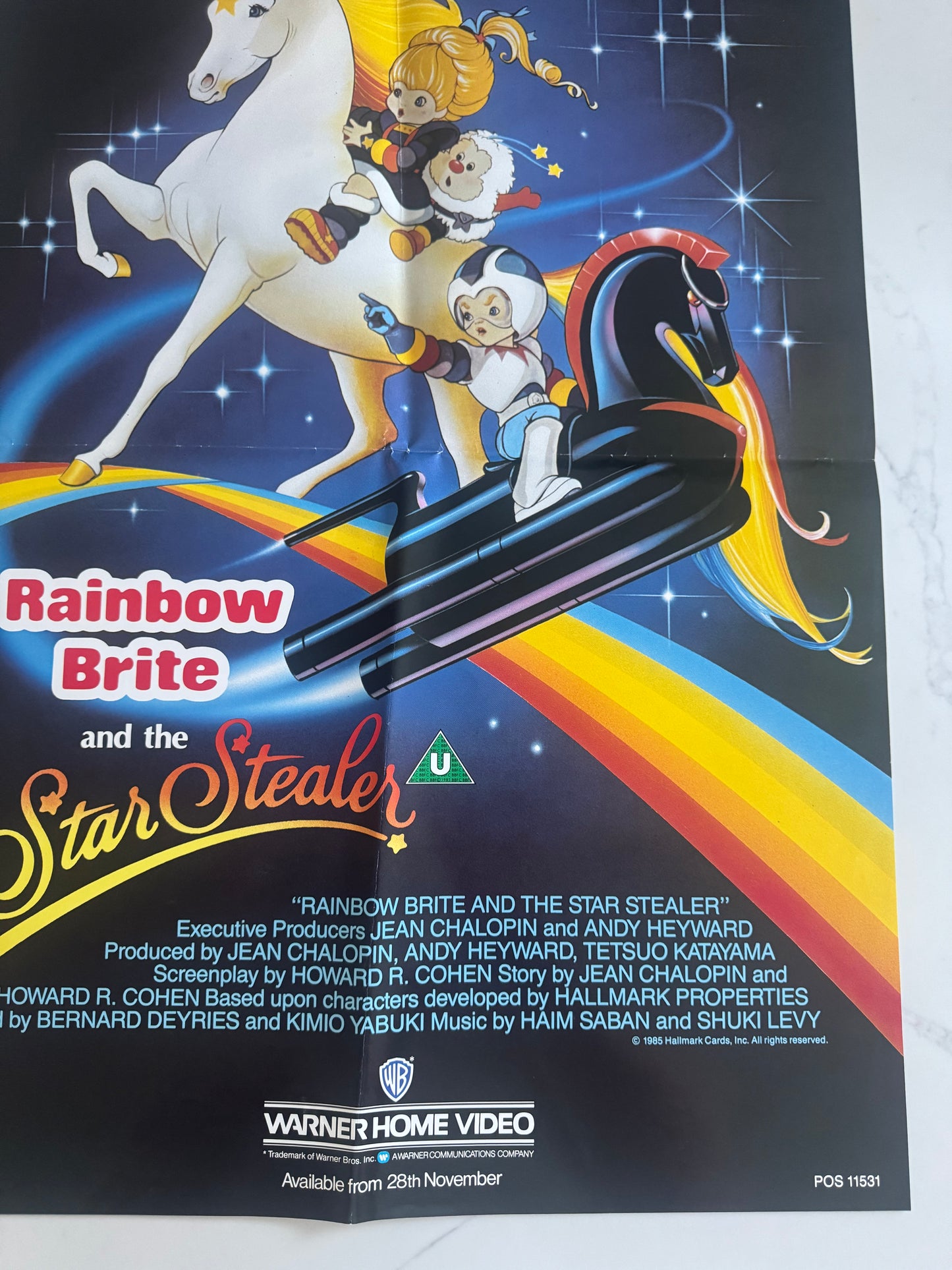 Rainbow Brite and the Star Stealer 1985 UK Video Poster