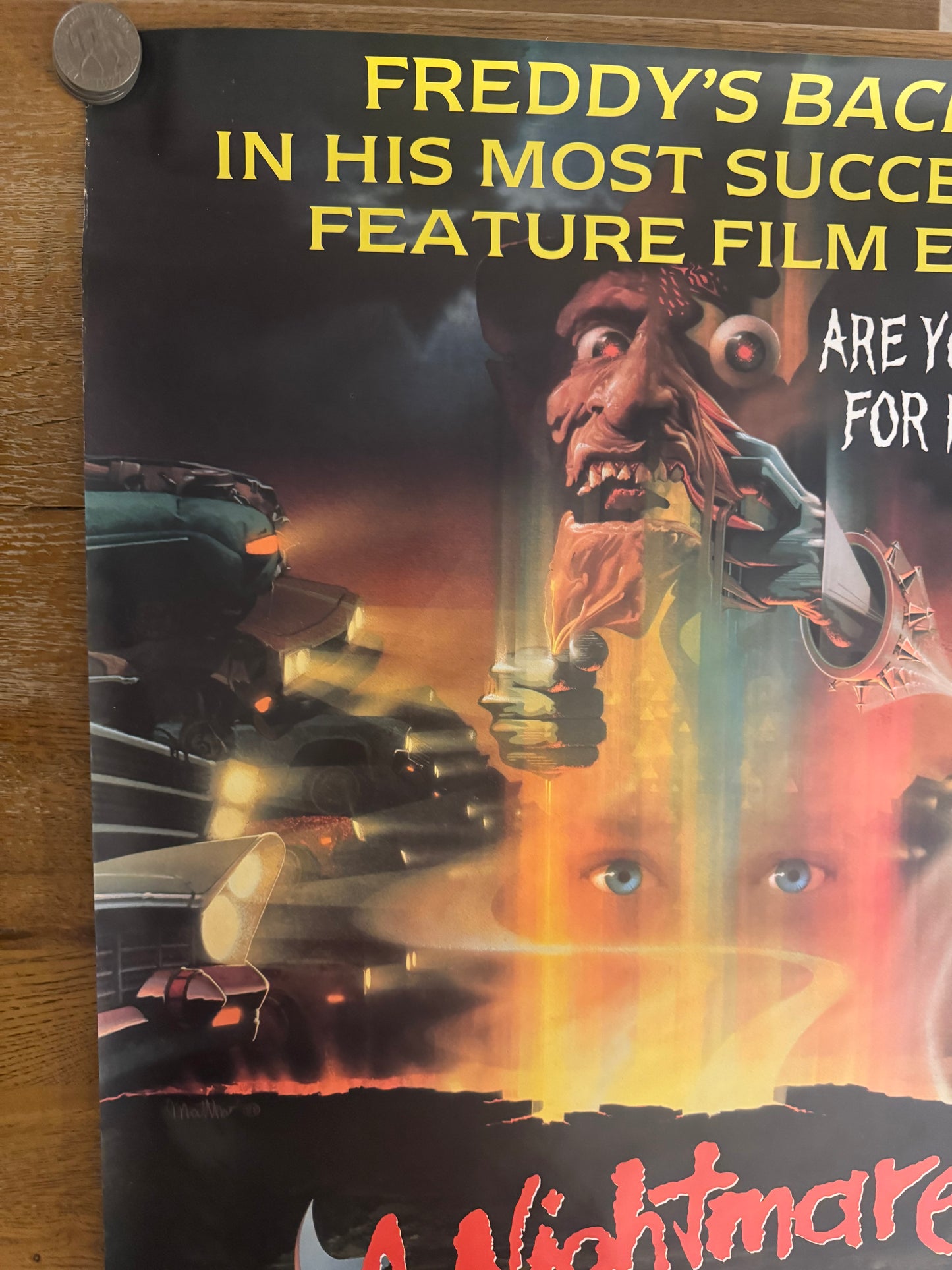 A Nightmare On Elm Street 4 Dream Warriors 1988 UK Video Poster