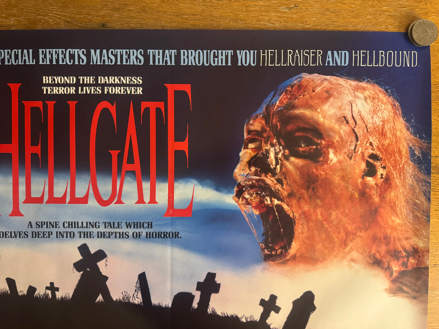 Hellgate 1989 UK Video Poster