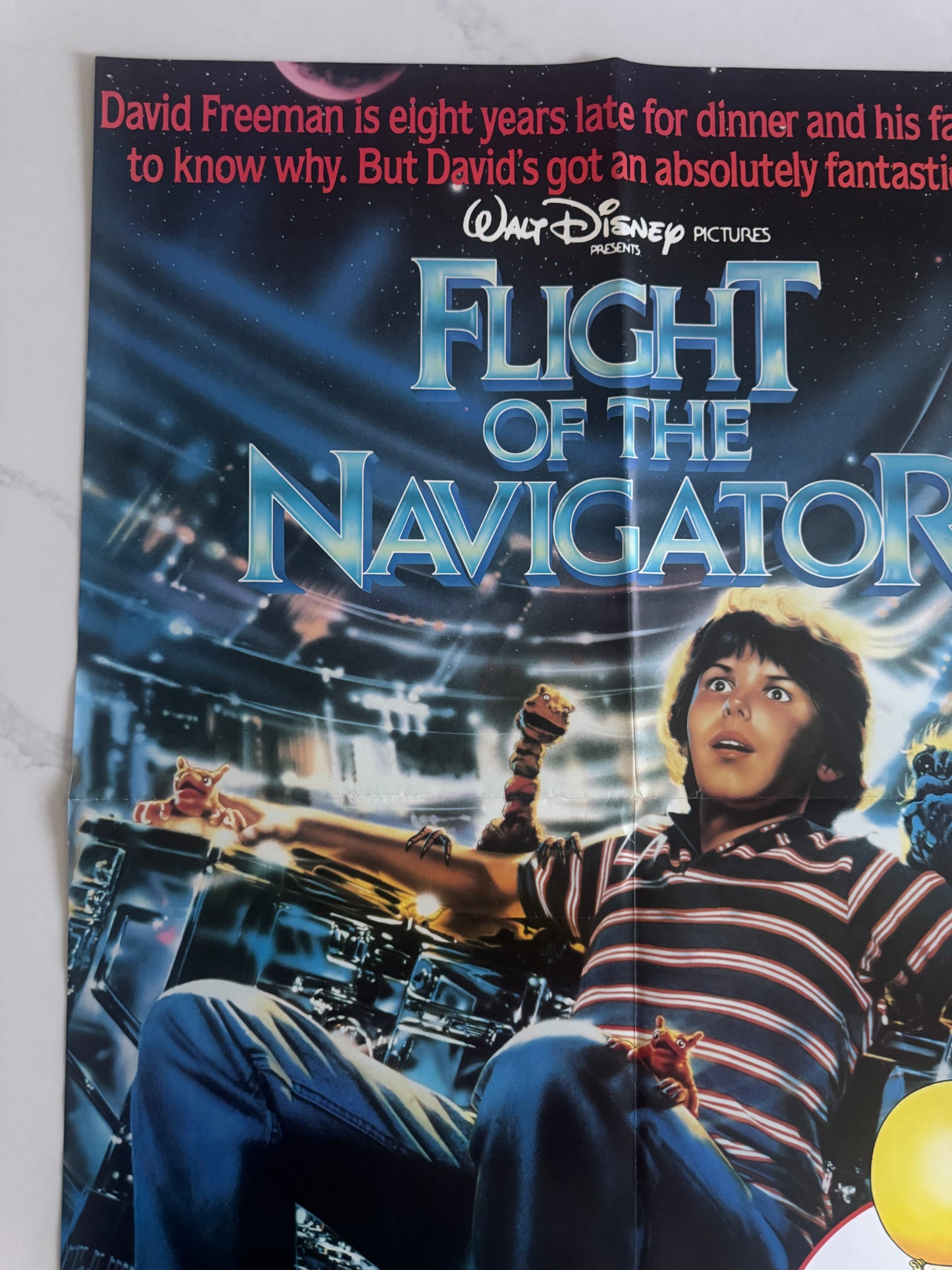 Flight of the Navigator 1986 UK Video Poster