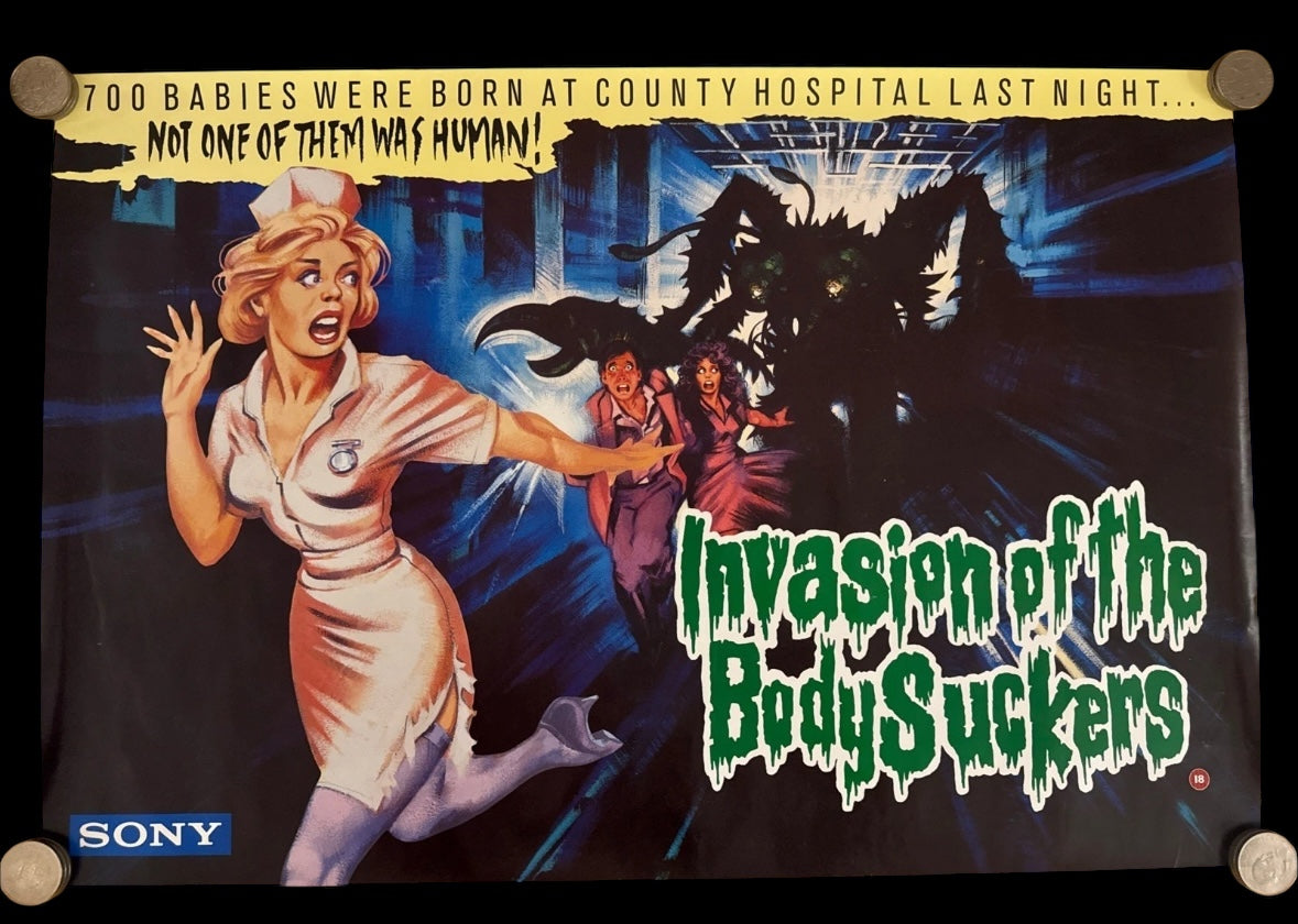 Invasion of the bodysuckers 1987 UK video poster