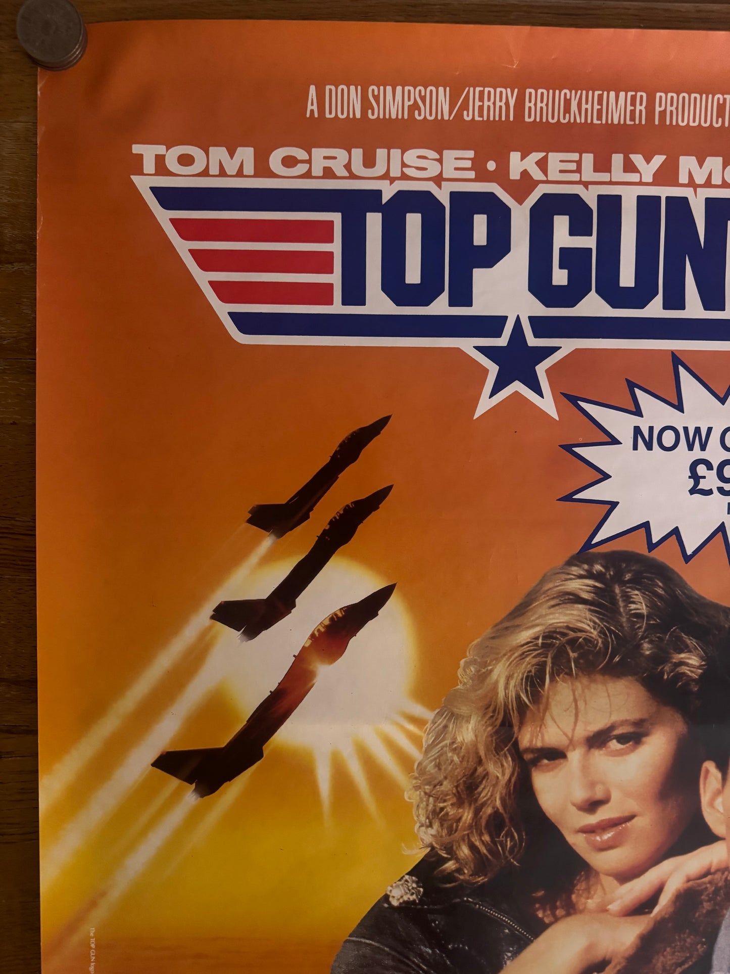 Top Gun 1987 UK Video Poster