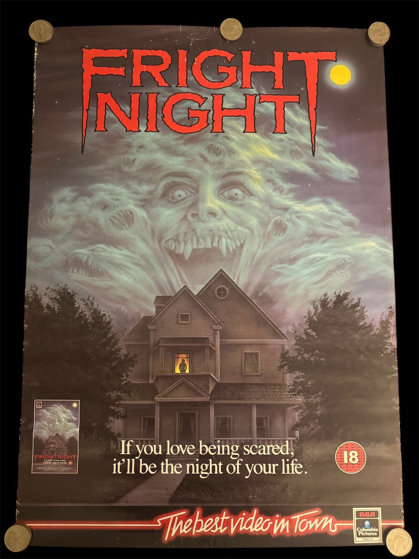 Fright Night 1985 UK Video Poster