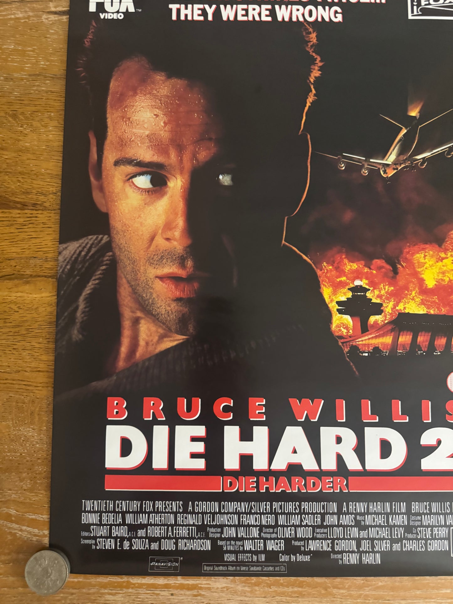 Die Hard 2 1990 UK Video Poster