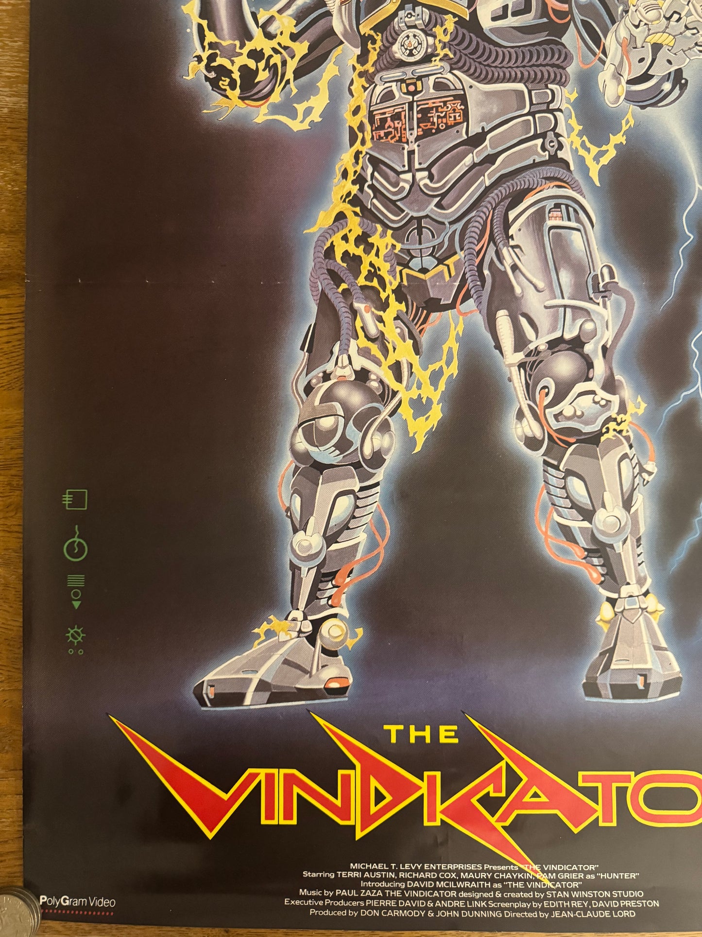 The Vindicator 1986 UK Video Poster