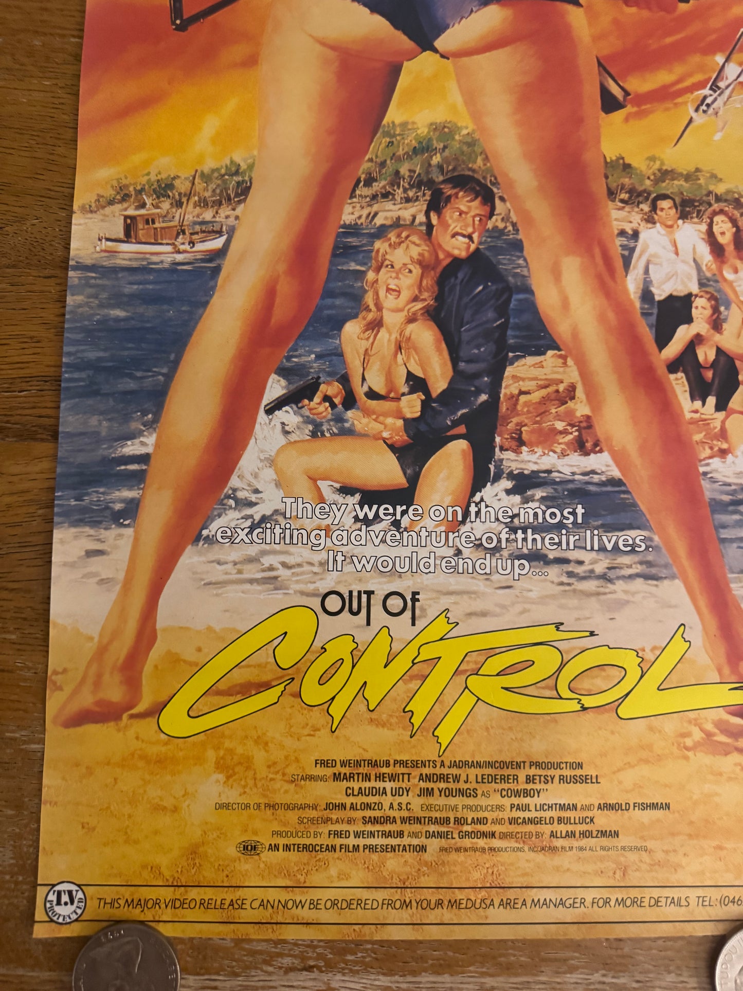 Out Of Control 1984 UK Video Poster