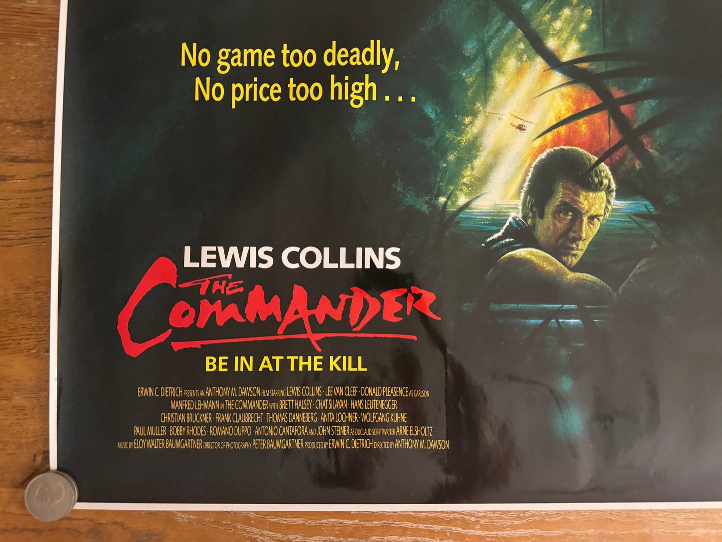 The Commander 1988 UK Video Poster