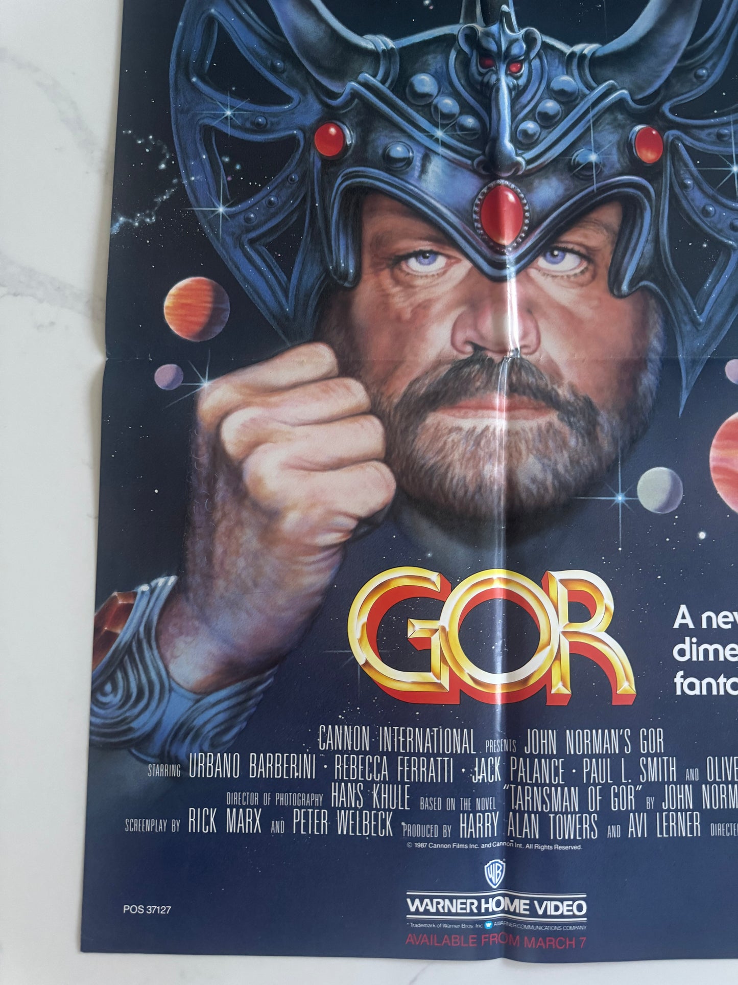 GOR 1987 UK Video Poster