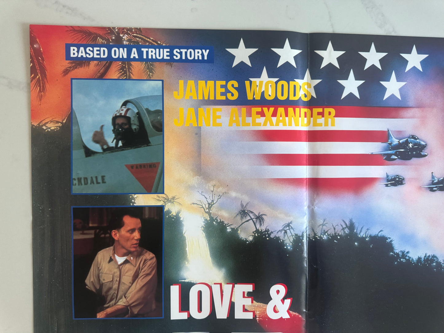 In Love And War 1987 UK Video Poster