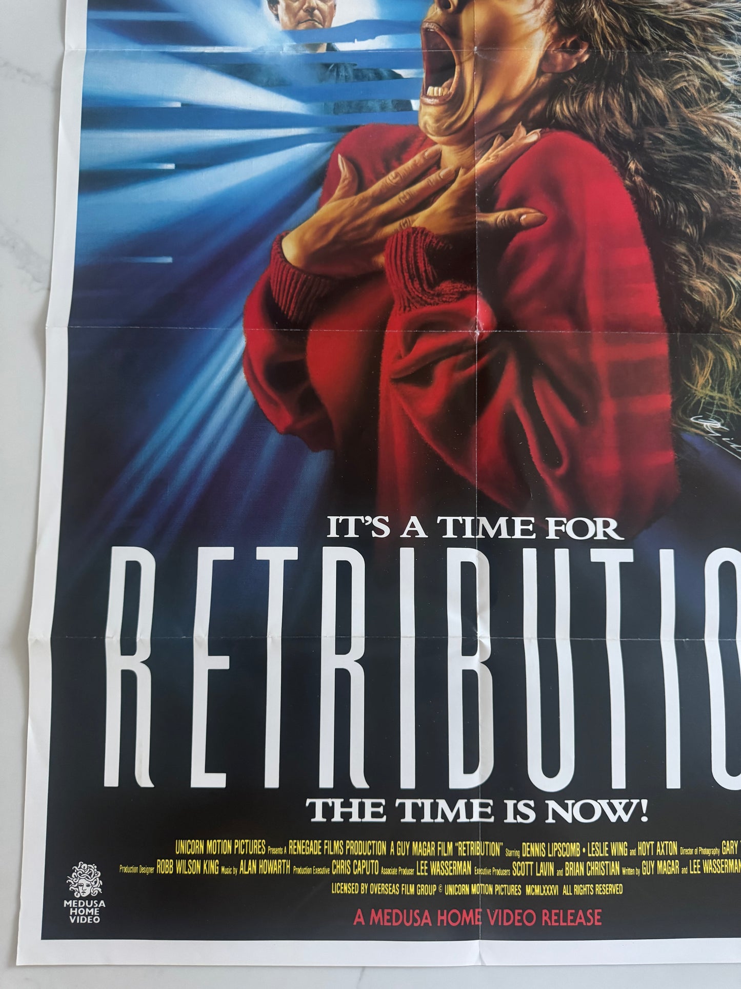 Retribution 1987 UK Video Poster
