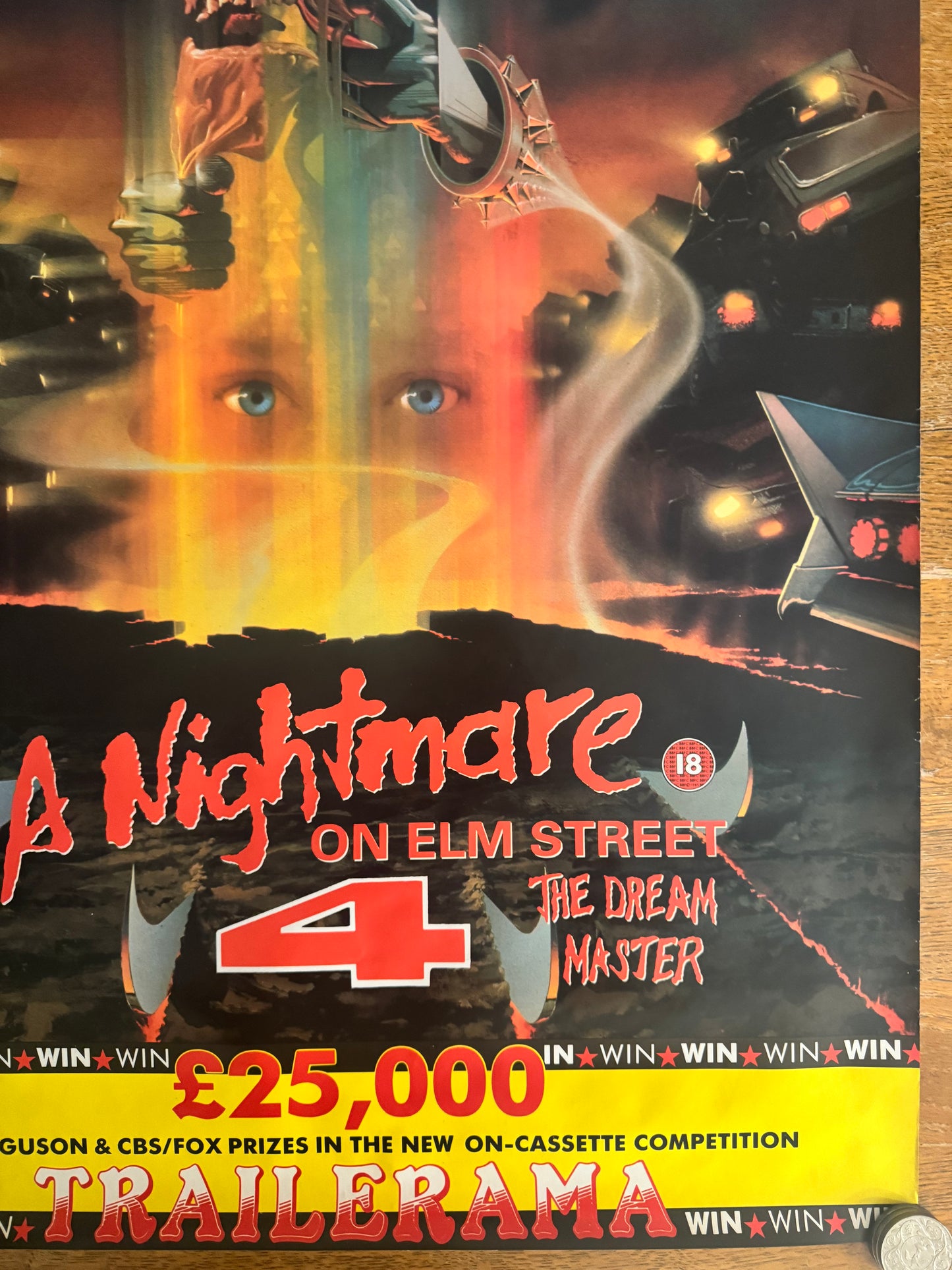 A Nightmare On Elm Street 4 Dream Warriors 1988 UK Video Poster
