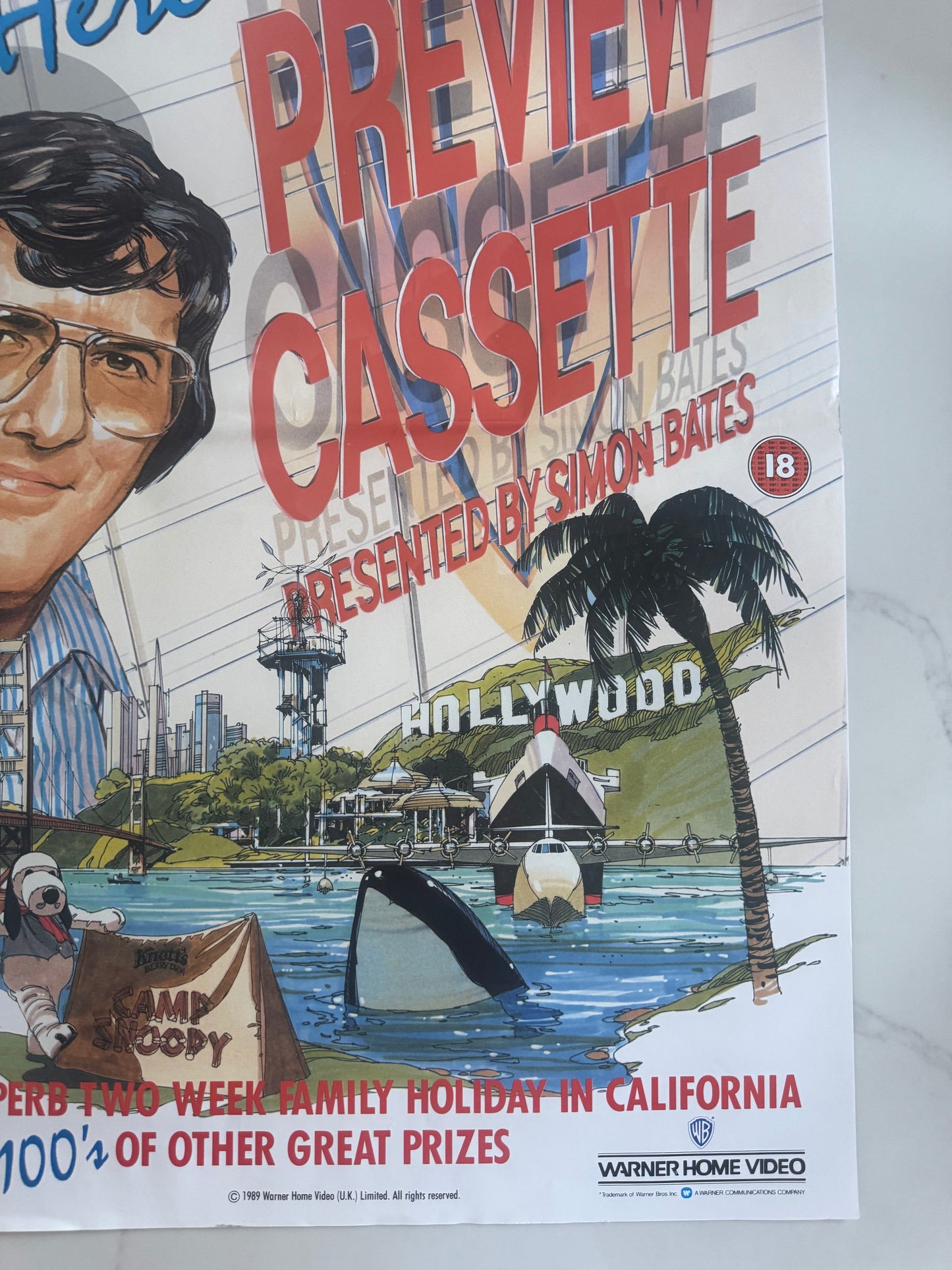 Preview Cassette 1989 UK Video Poster rare