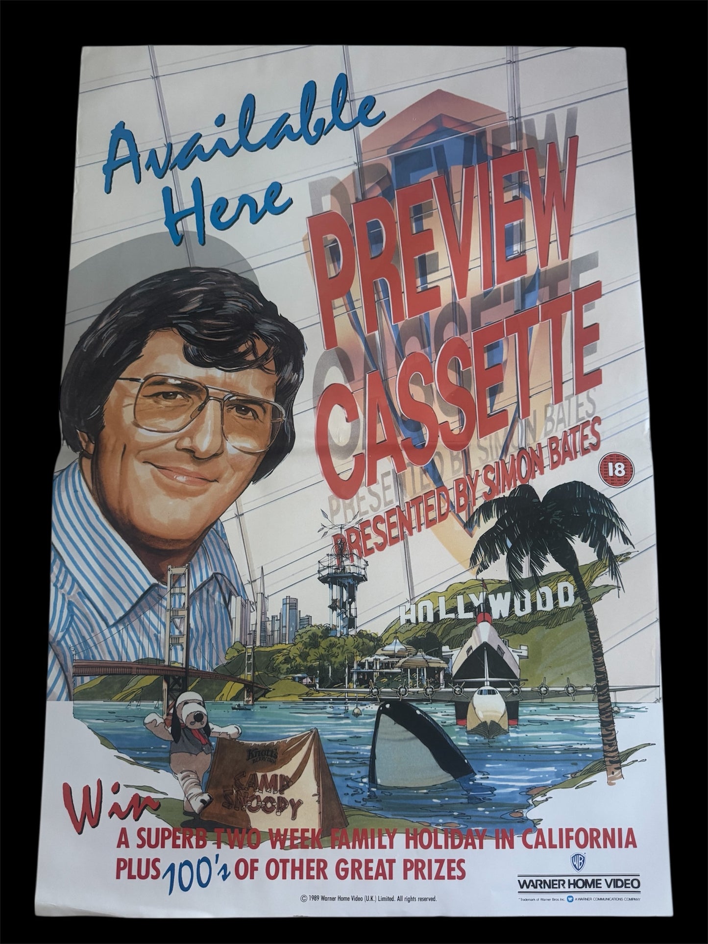 Preview Cassette 1989 UK Video Poster rare
