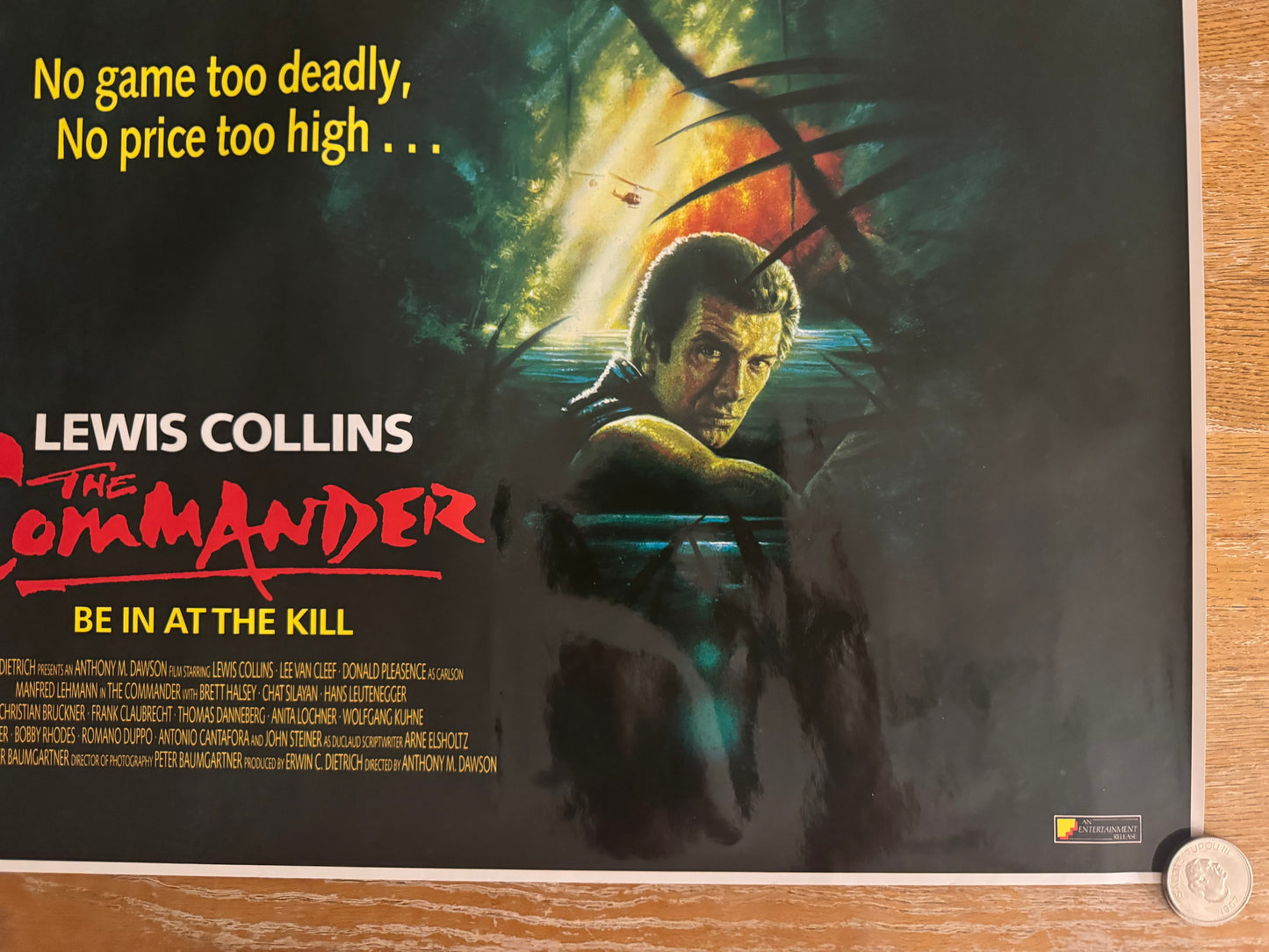 The Commander 1988 UK Video Poster