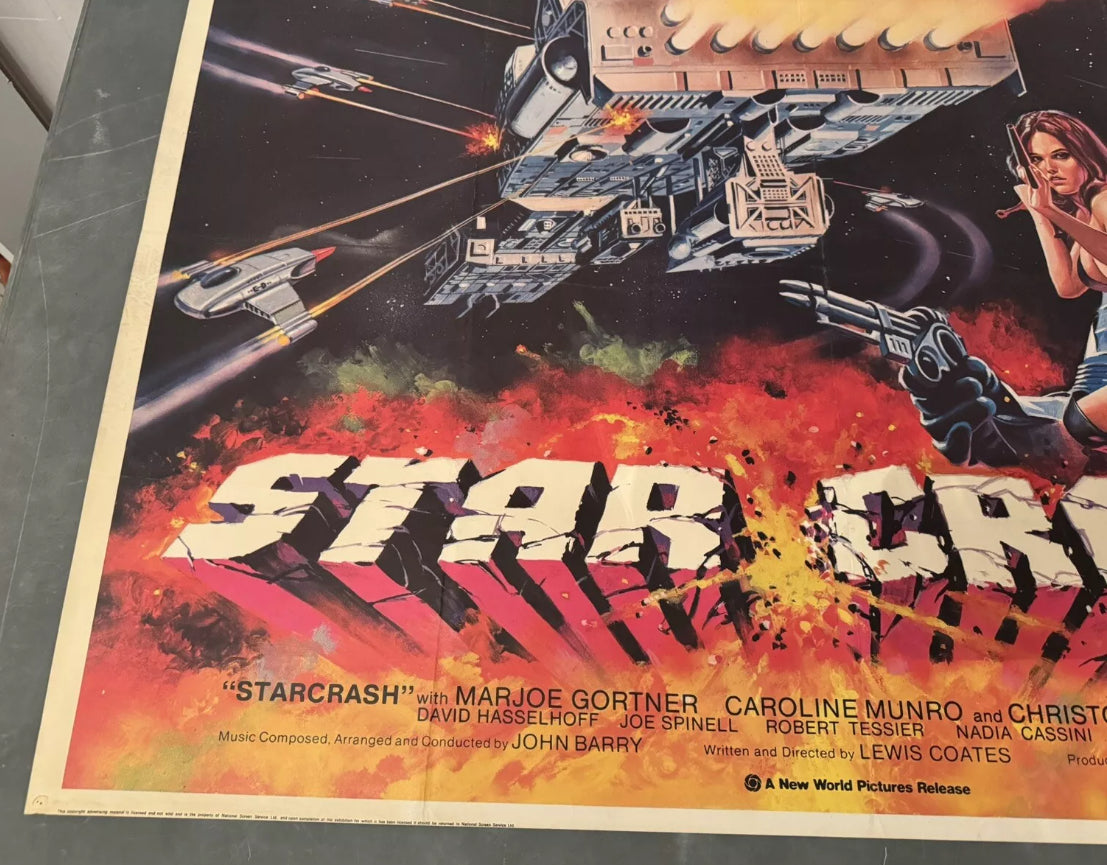Star Crash 1978 UK Quad Poster
