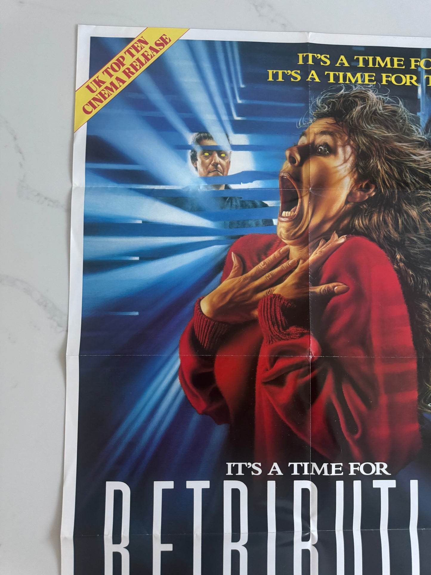 Retribution 1987 UK Video Poster