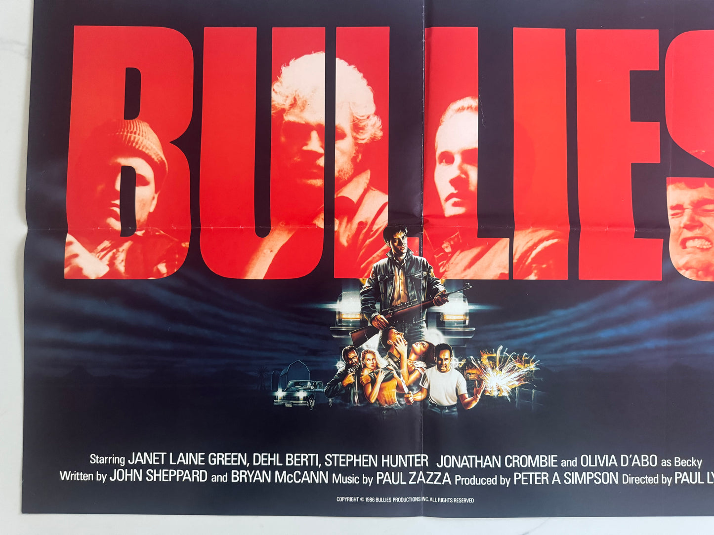 Bullies 1986 UK Video Poster