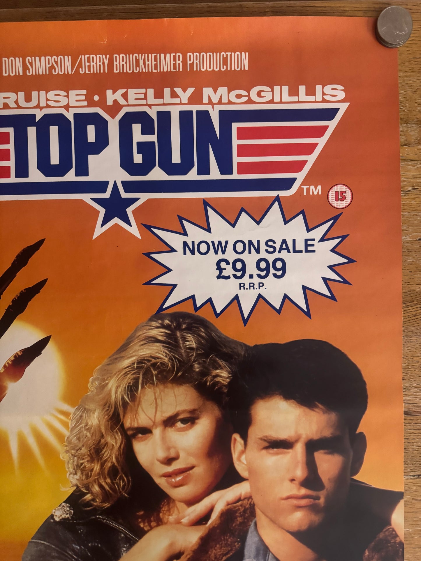 Top Gun 1987 UK Video Poster