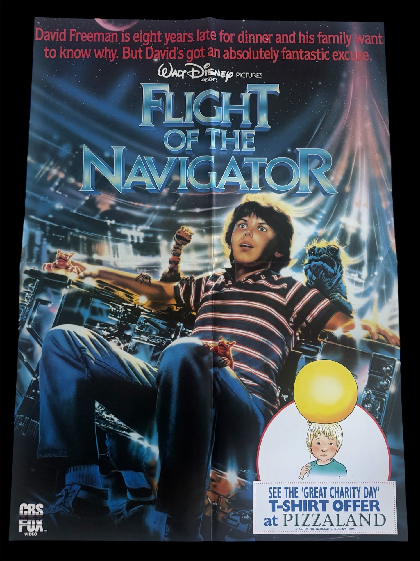 Flight of the Navigator 1986 UK Video Poster
