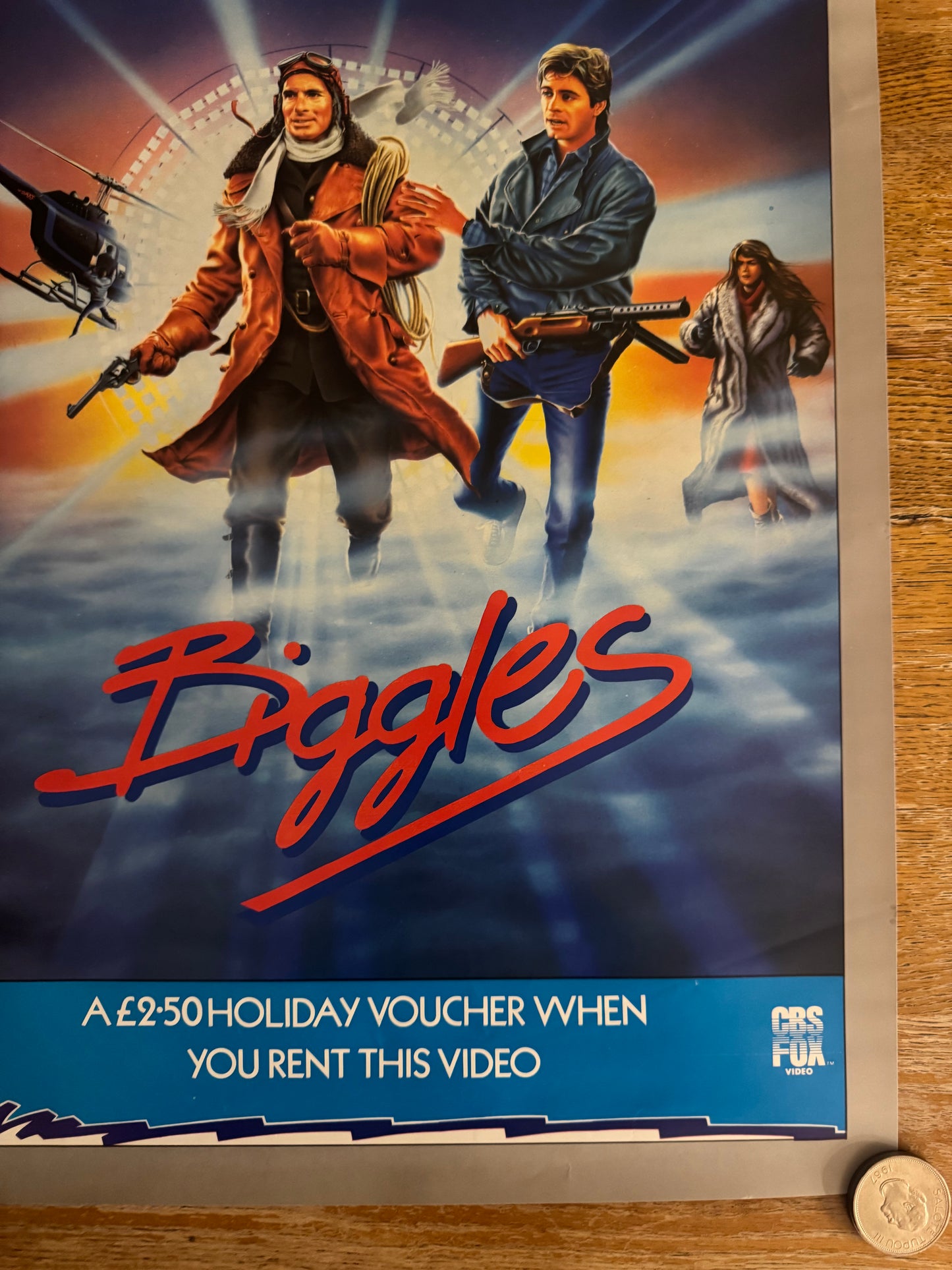 Biggles 1986 UK Video Poster