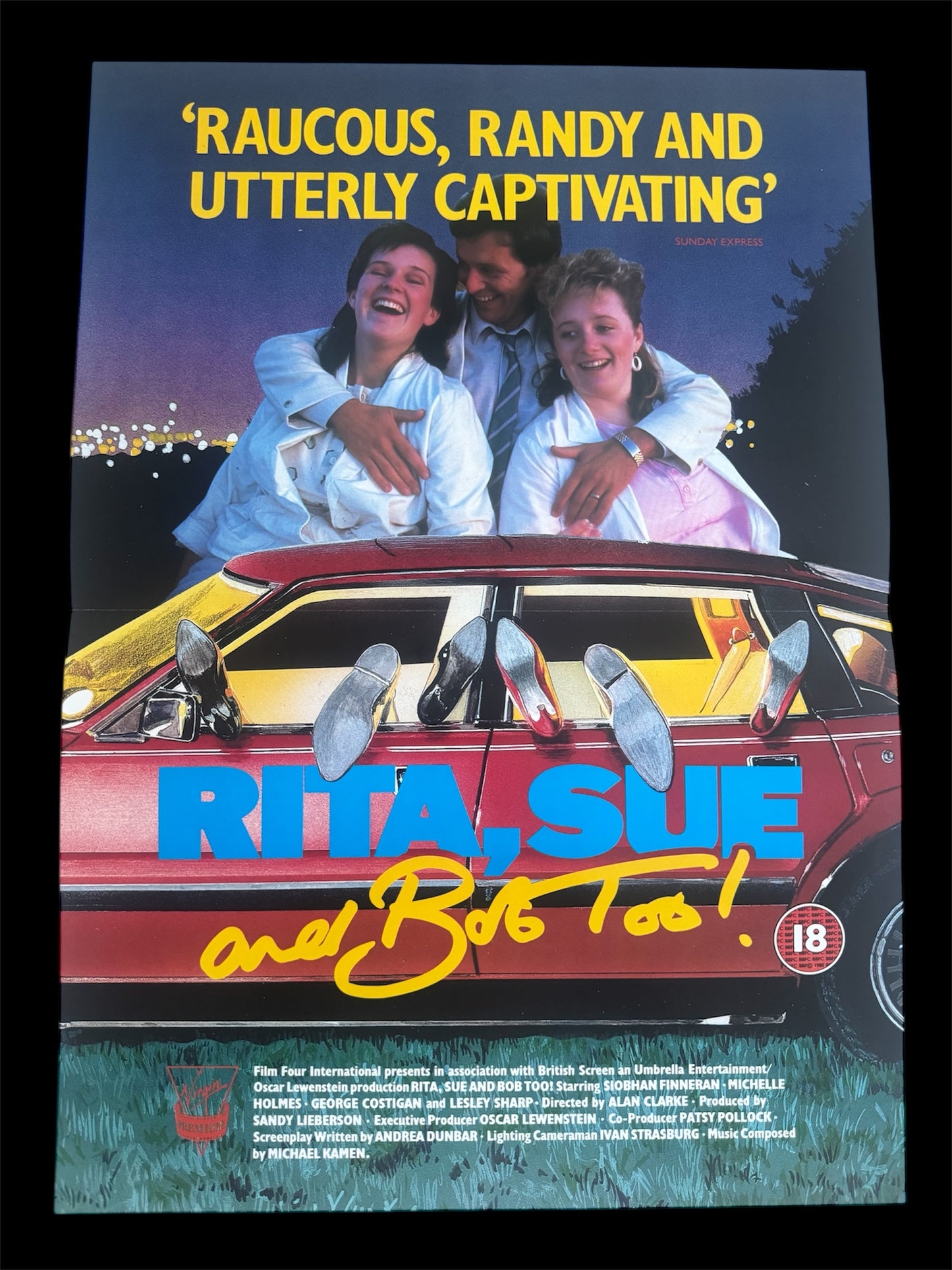 Rita, Sue and Bob Too 1987 UK video poster