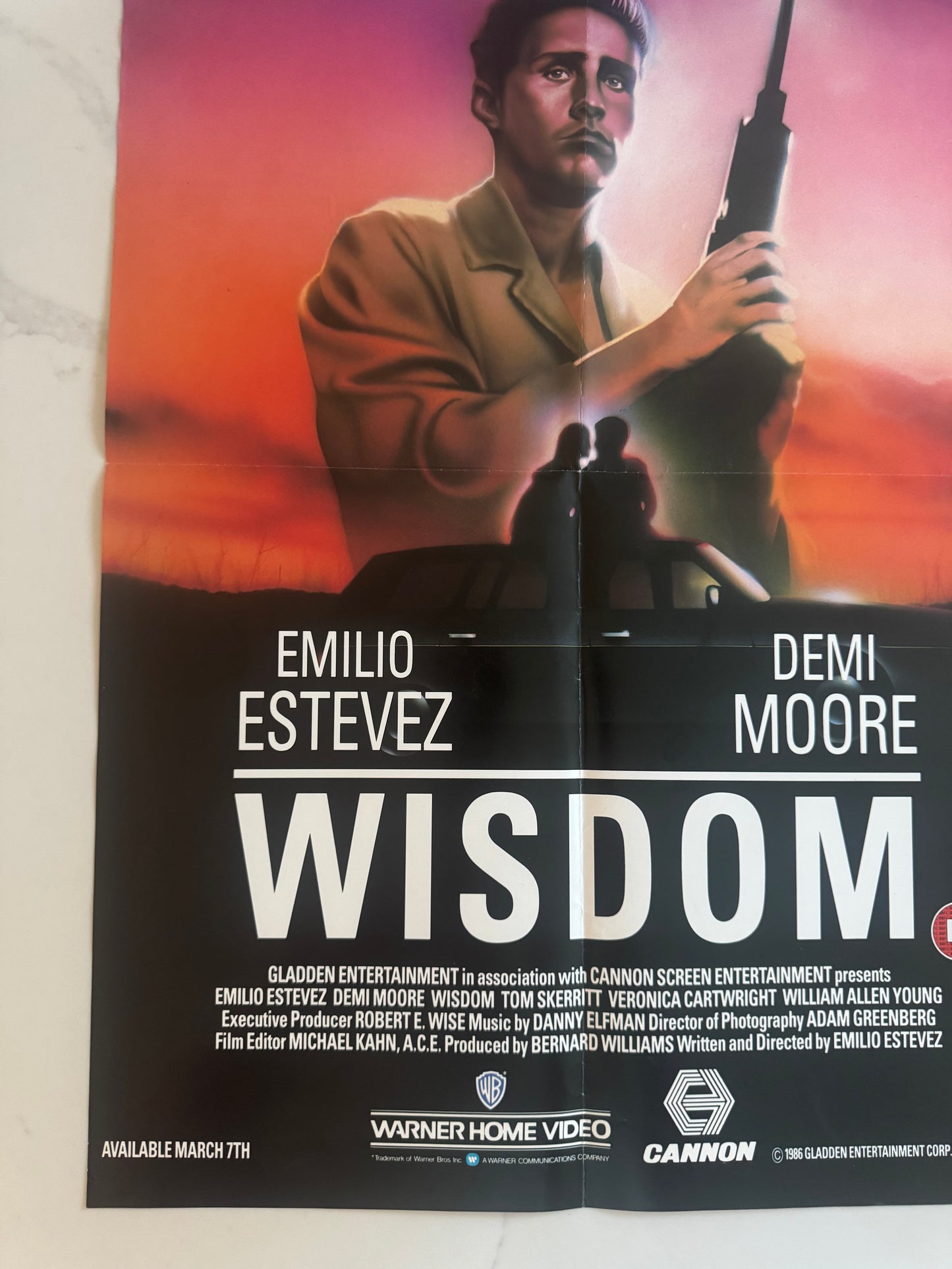 Wisdom 1986 UK Video Poster