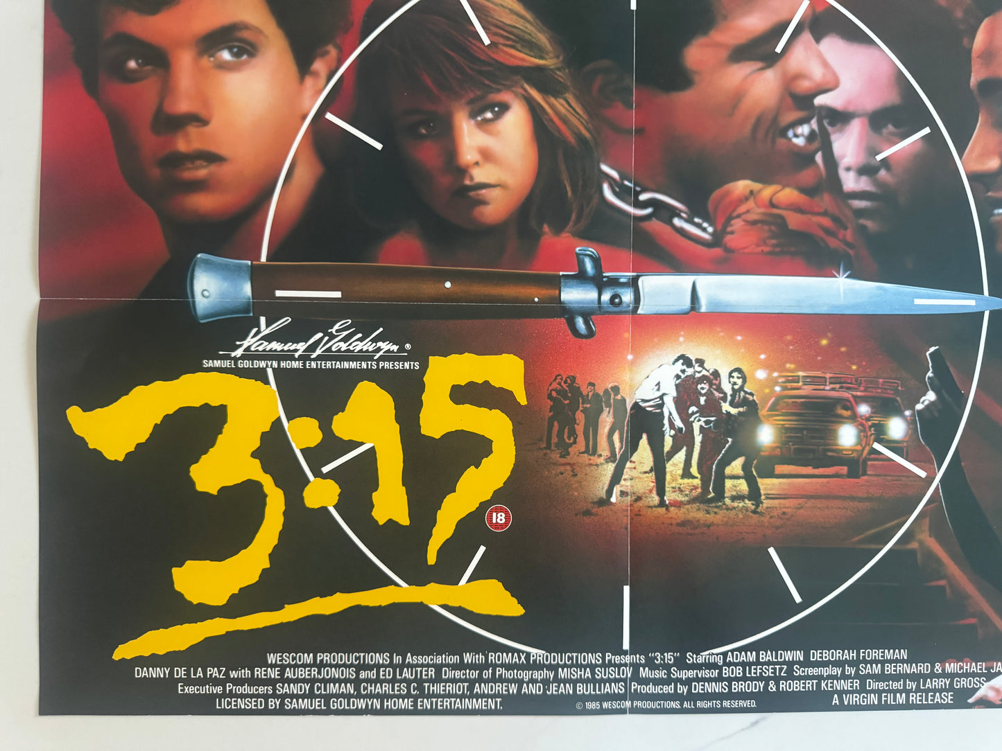 3:15 1986 UK Video Poster