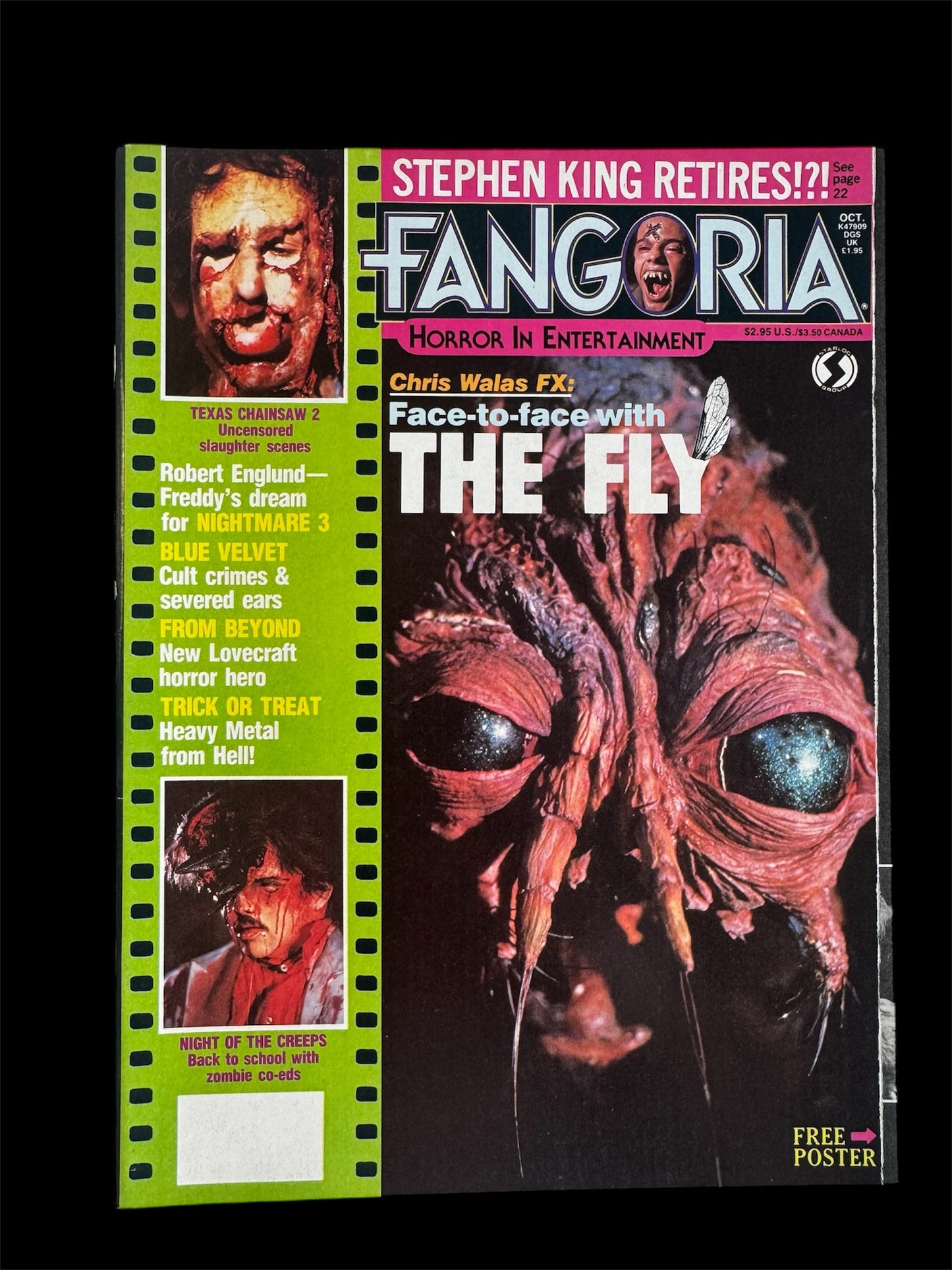 Fangoria issue 58 Horror magazine The Fly