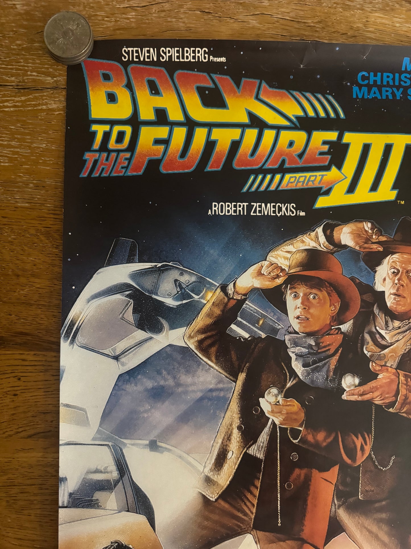 Back To The Future 3 1990 UK Video Poster