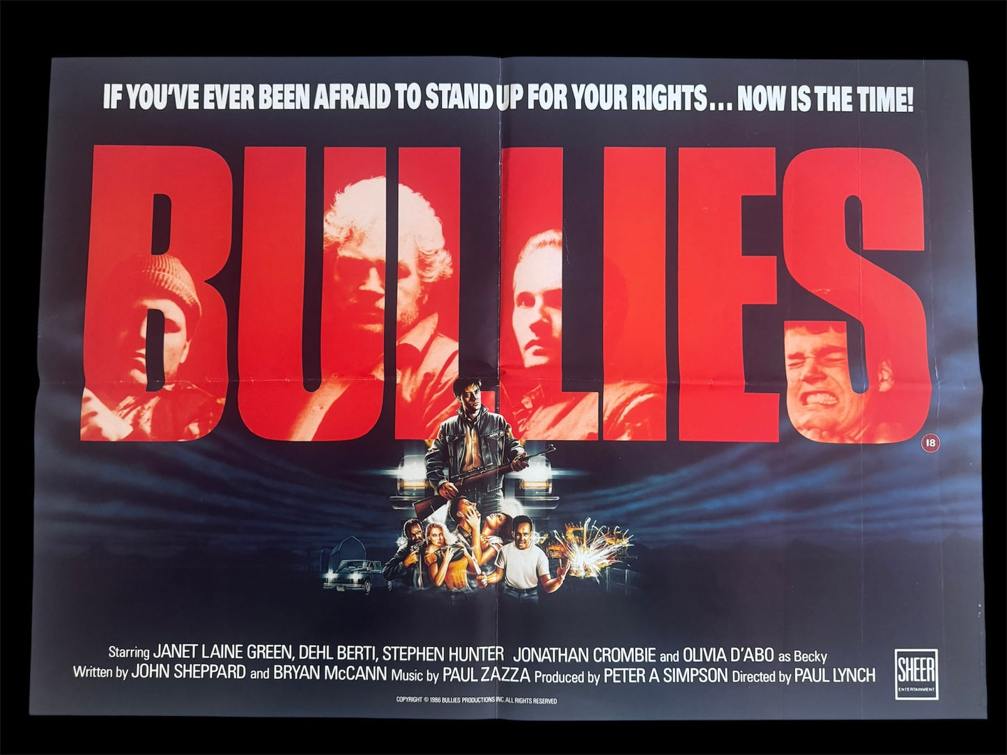 Bullies 1986 UK Video Poster