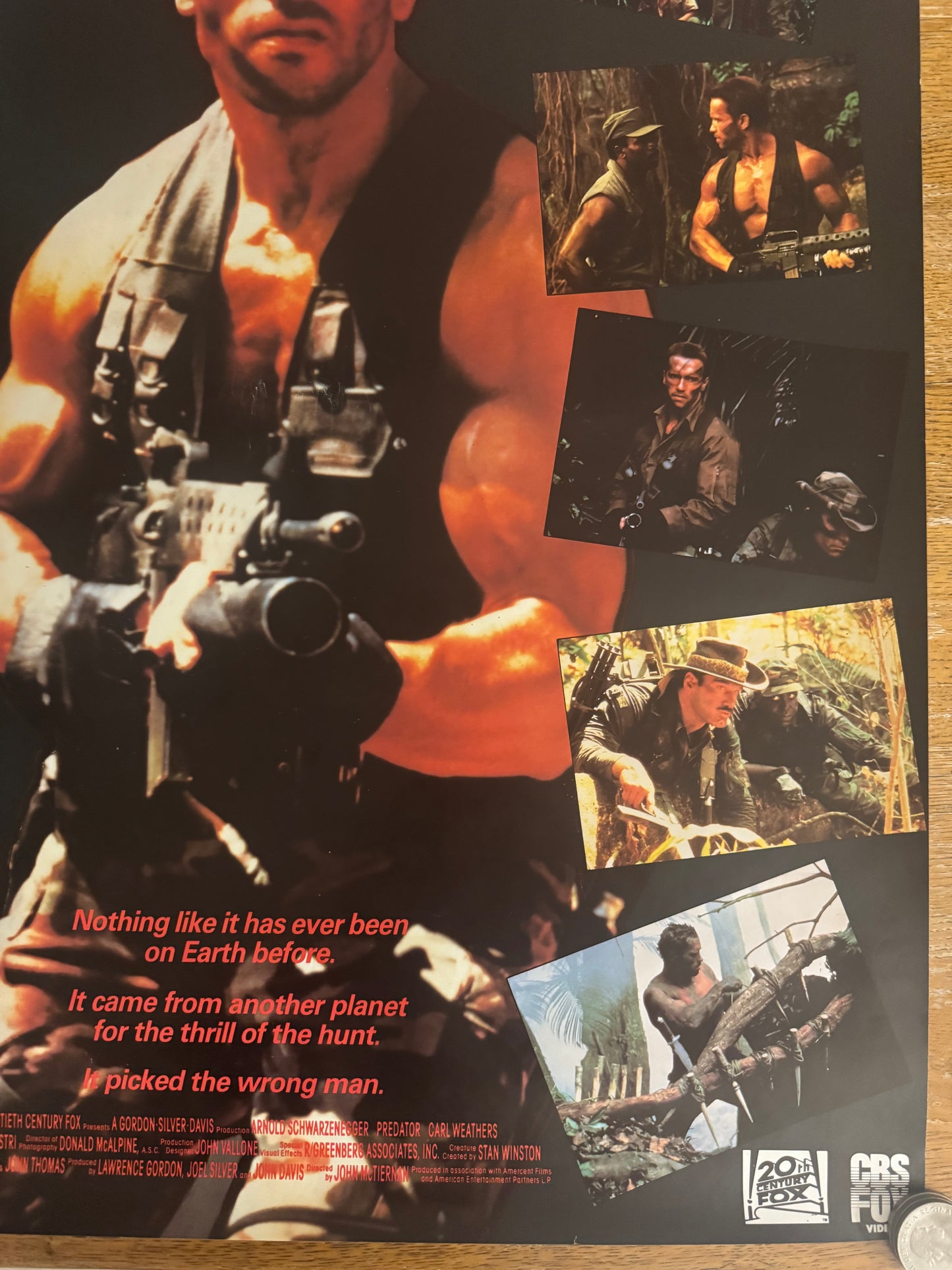 Predator 1987 UK Video Poster