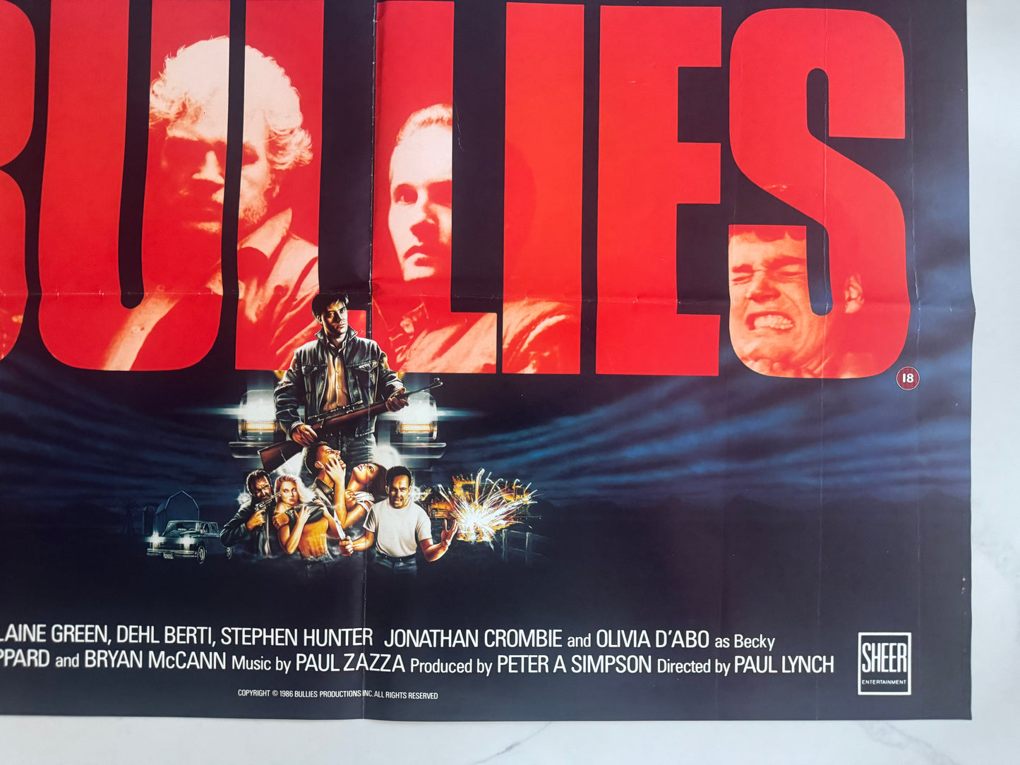 Bullies 1986 UK Video Poster