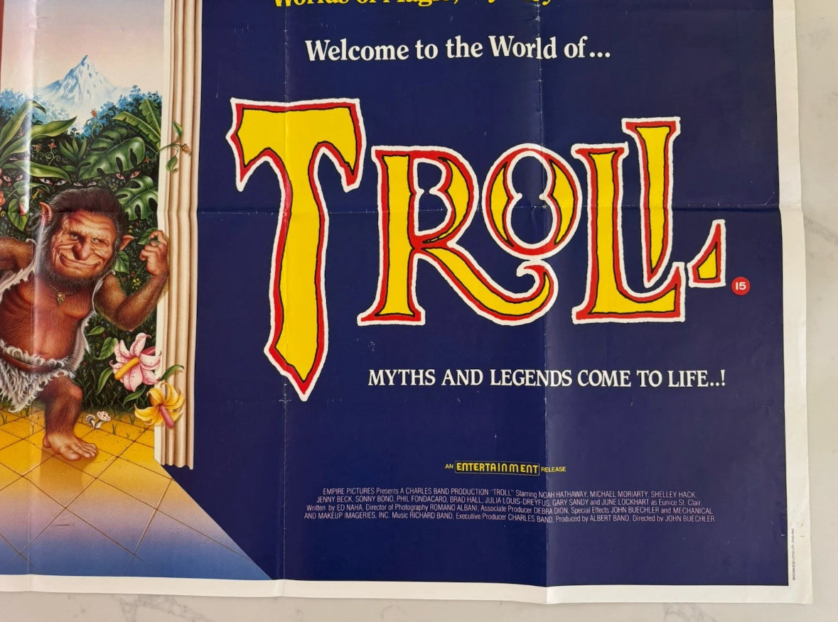 Troll 1986 UK Quad Poster