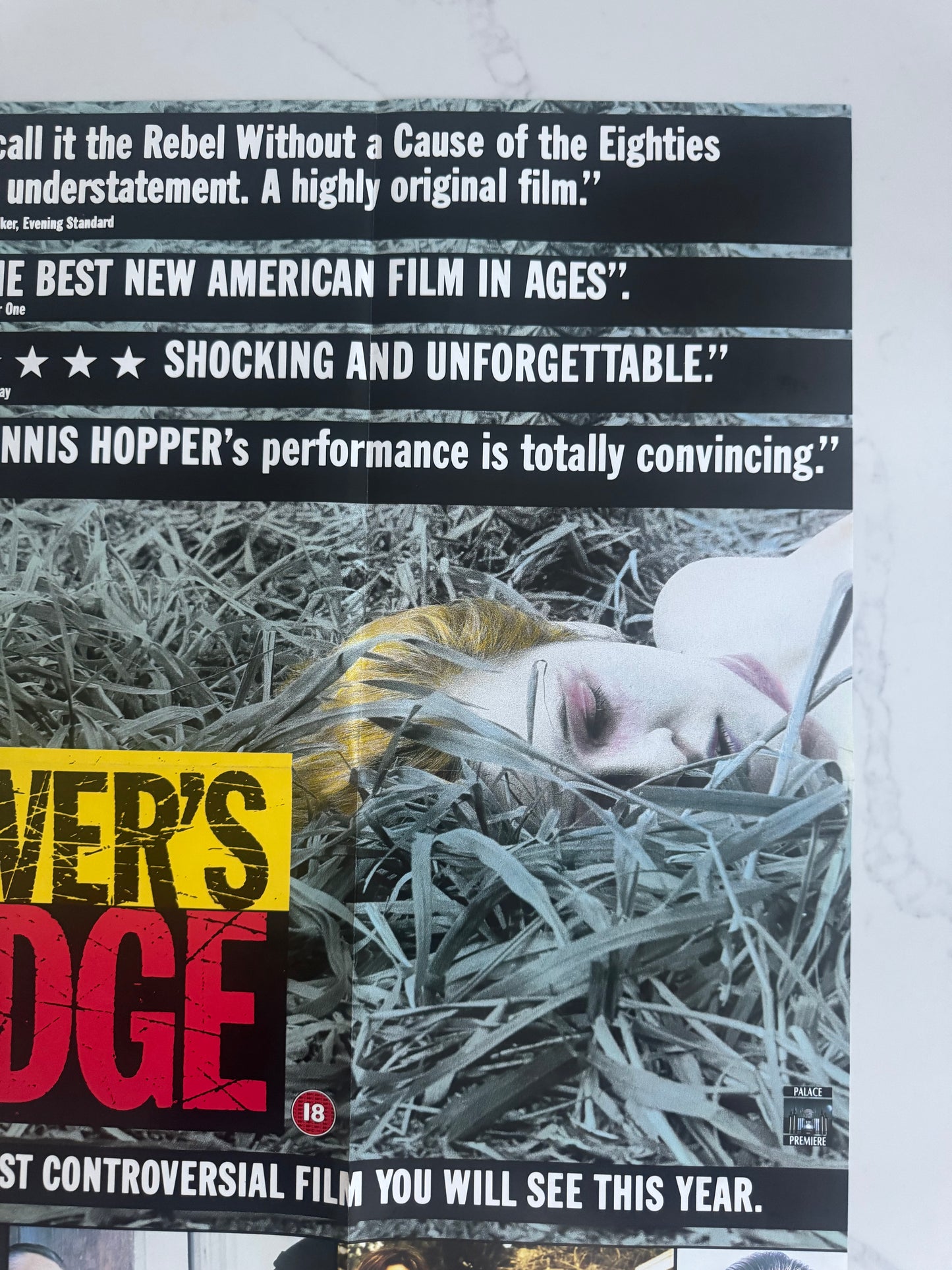 Rivers Edge 1986 UK Video Poster