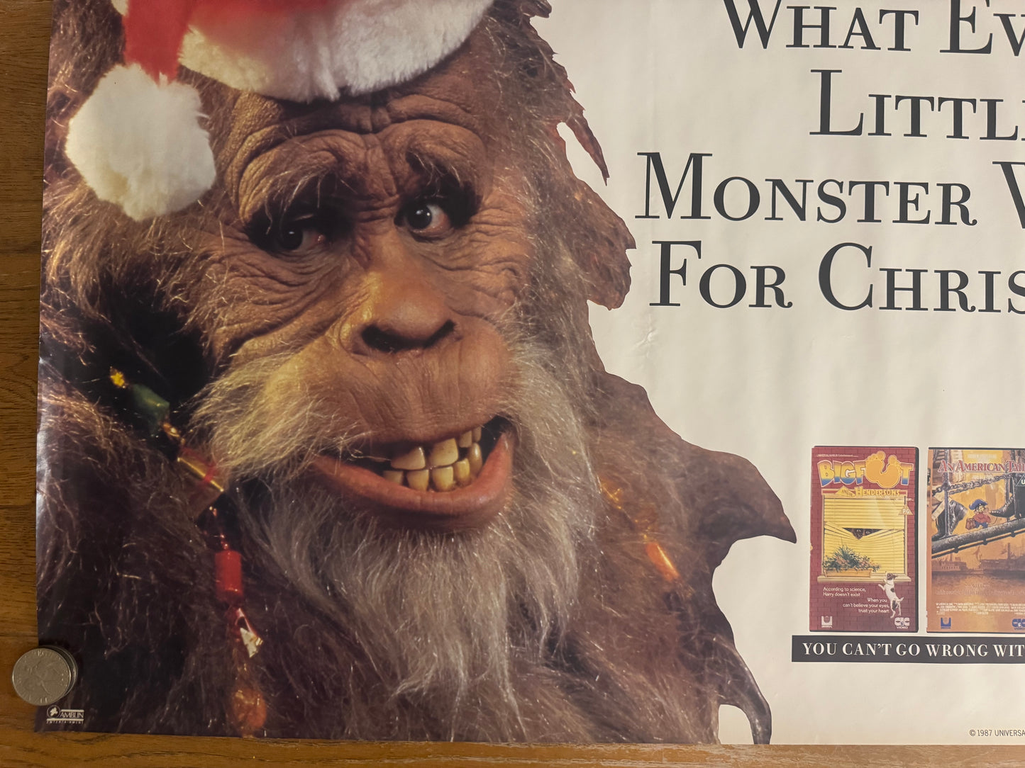 Big Foot And The Hendersons 1987 UK Video Poster