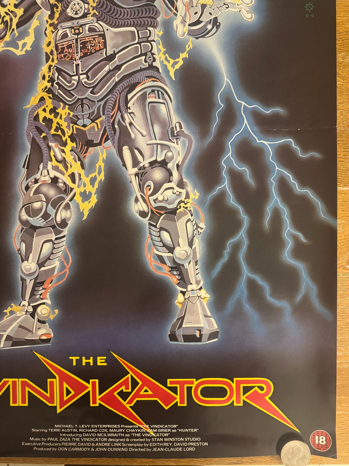 The Vindicator 1986 UK Video Poster