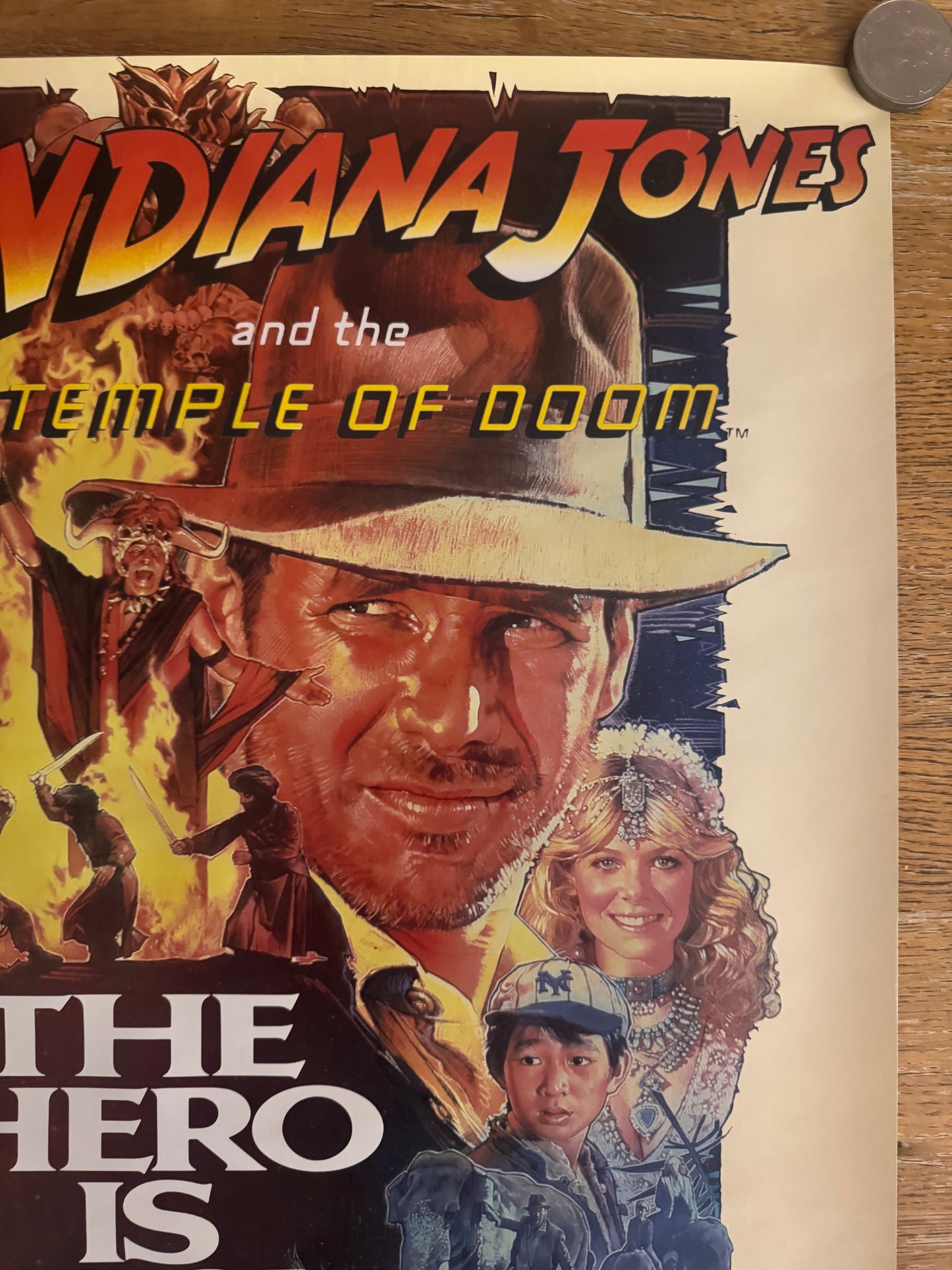 Indiana Jones And The Temple Of Doom 1984 UK Video Poster