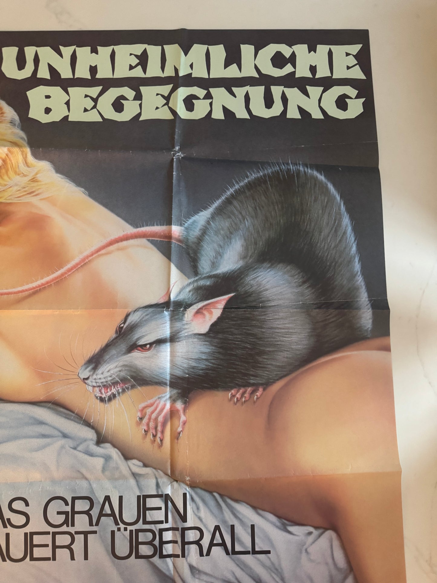 Rat German Horror A1 Video Poster