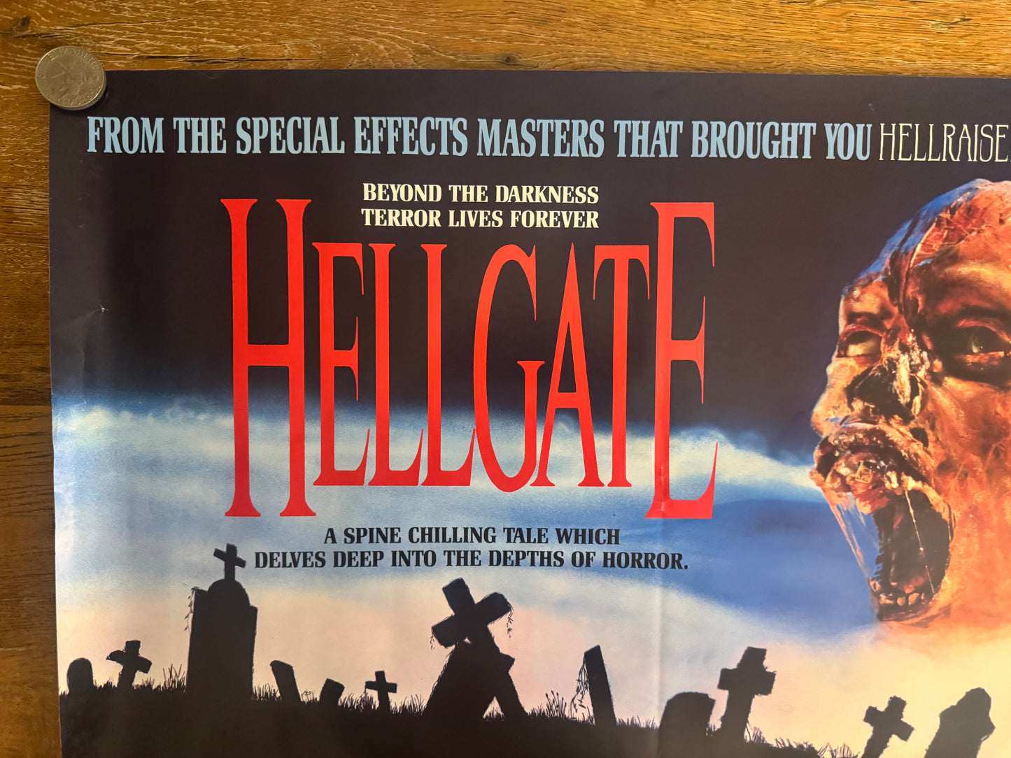 Hellgate 1989 UK Video Poster