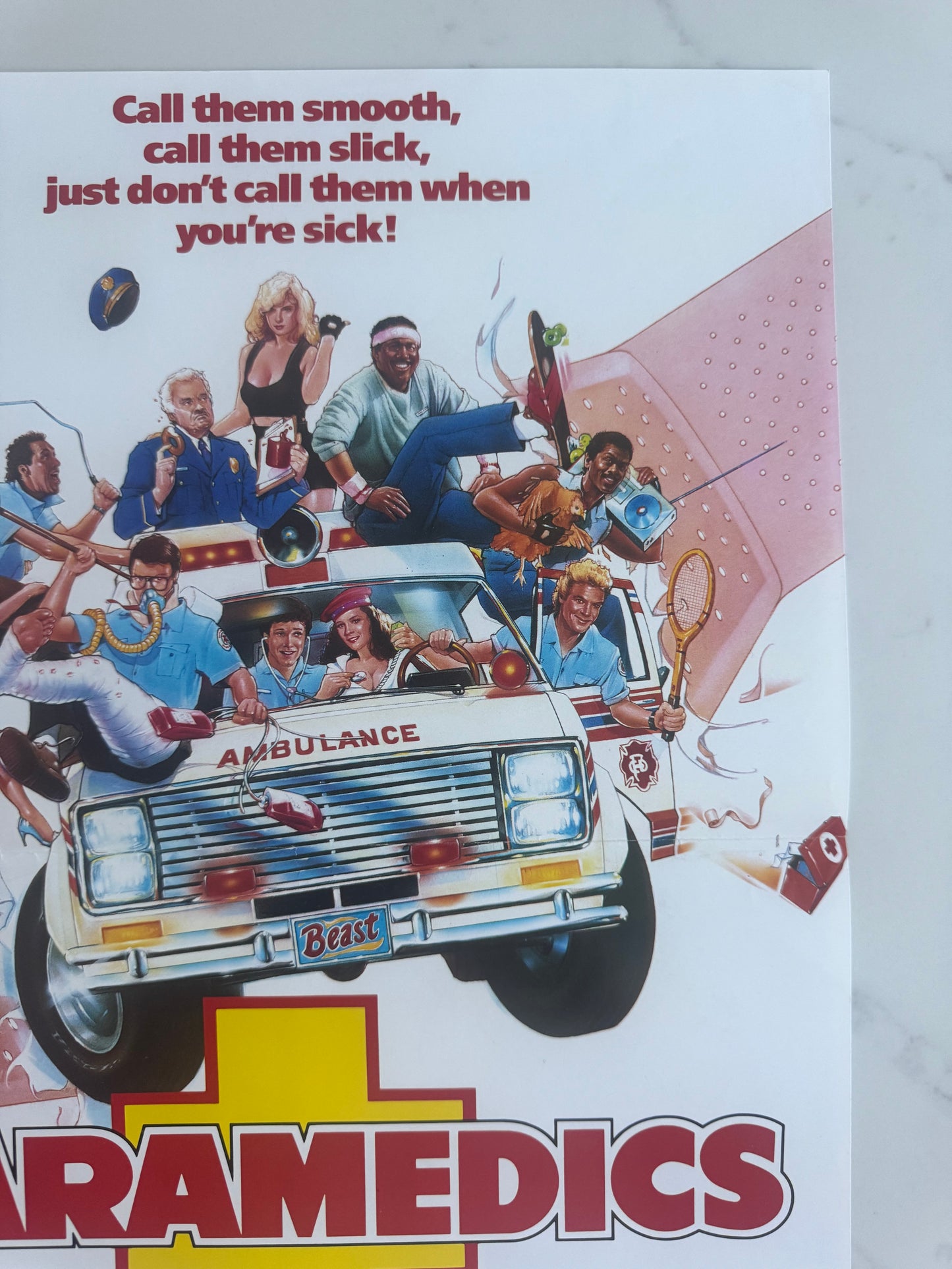 Paramedics 1988 UK Video Poster