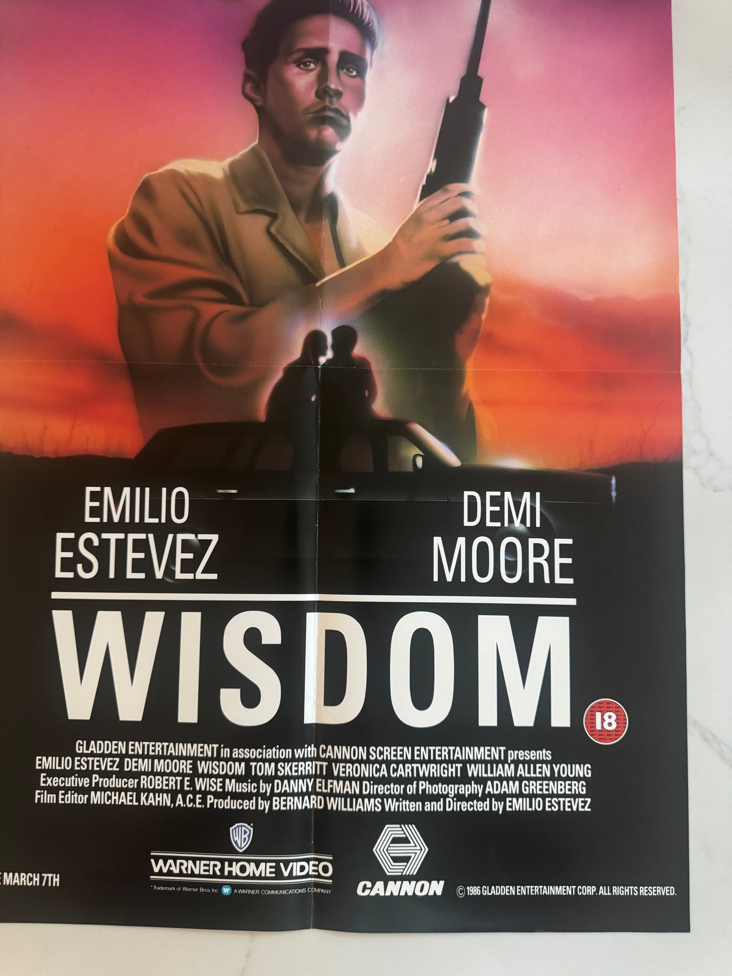 Wisdom 1986 UK Video Poster