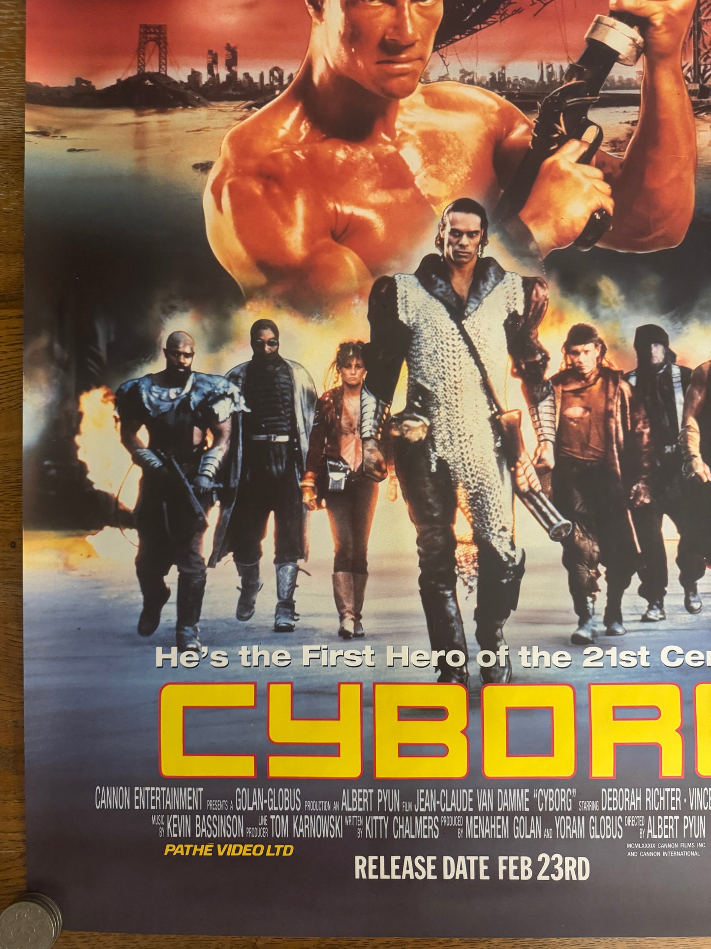 Cyborg 1989 UK Video Poster