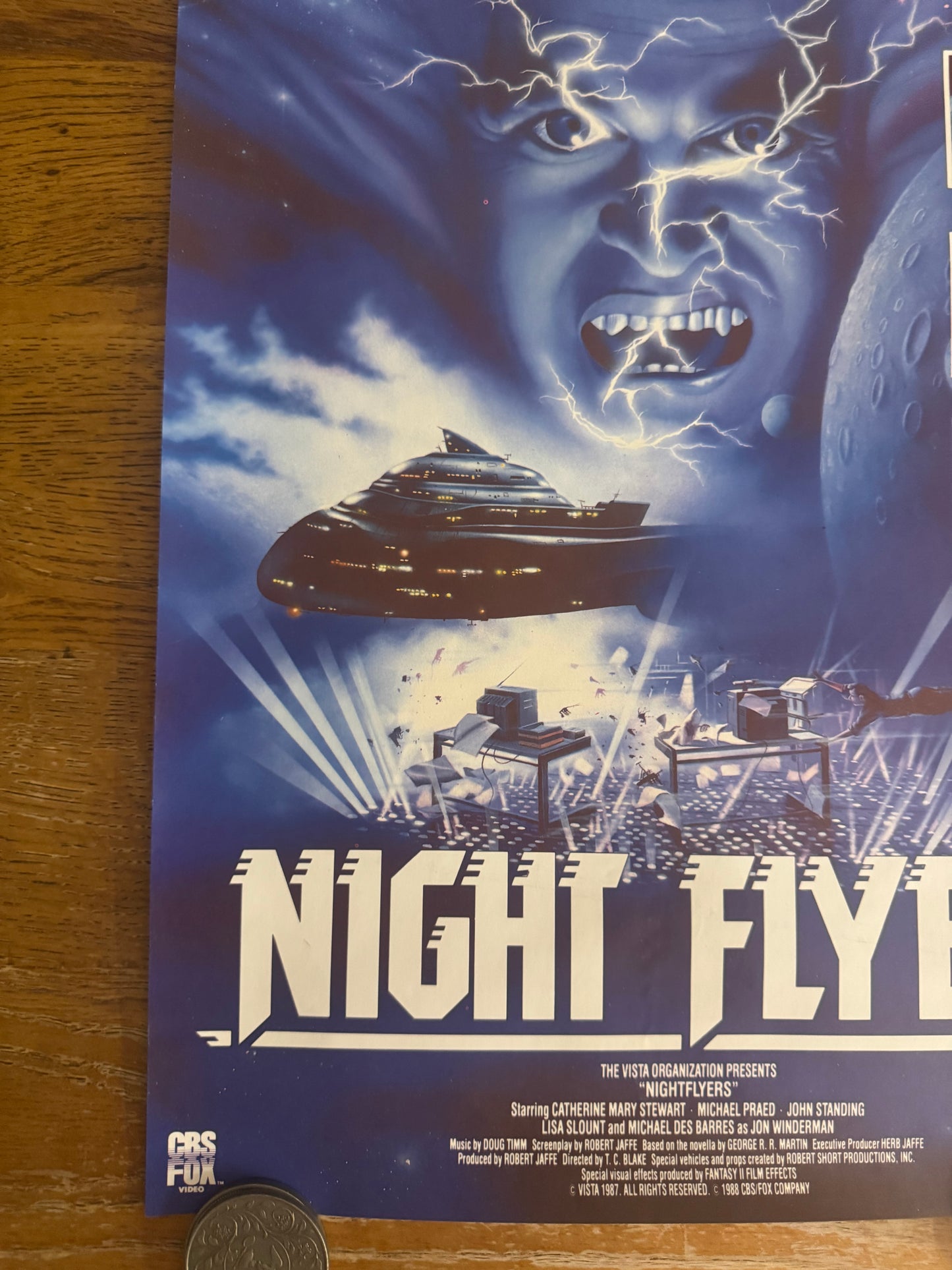 Night Flyers 1987 UK Video Poster