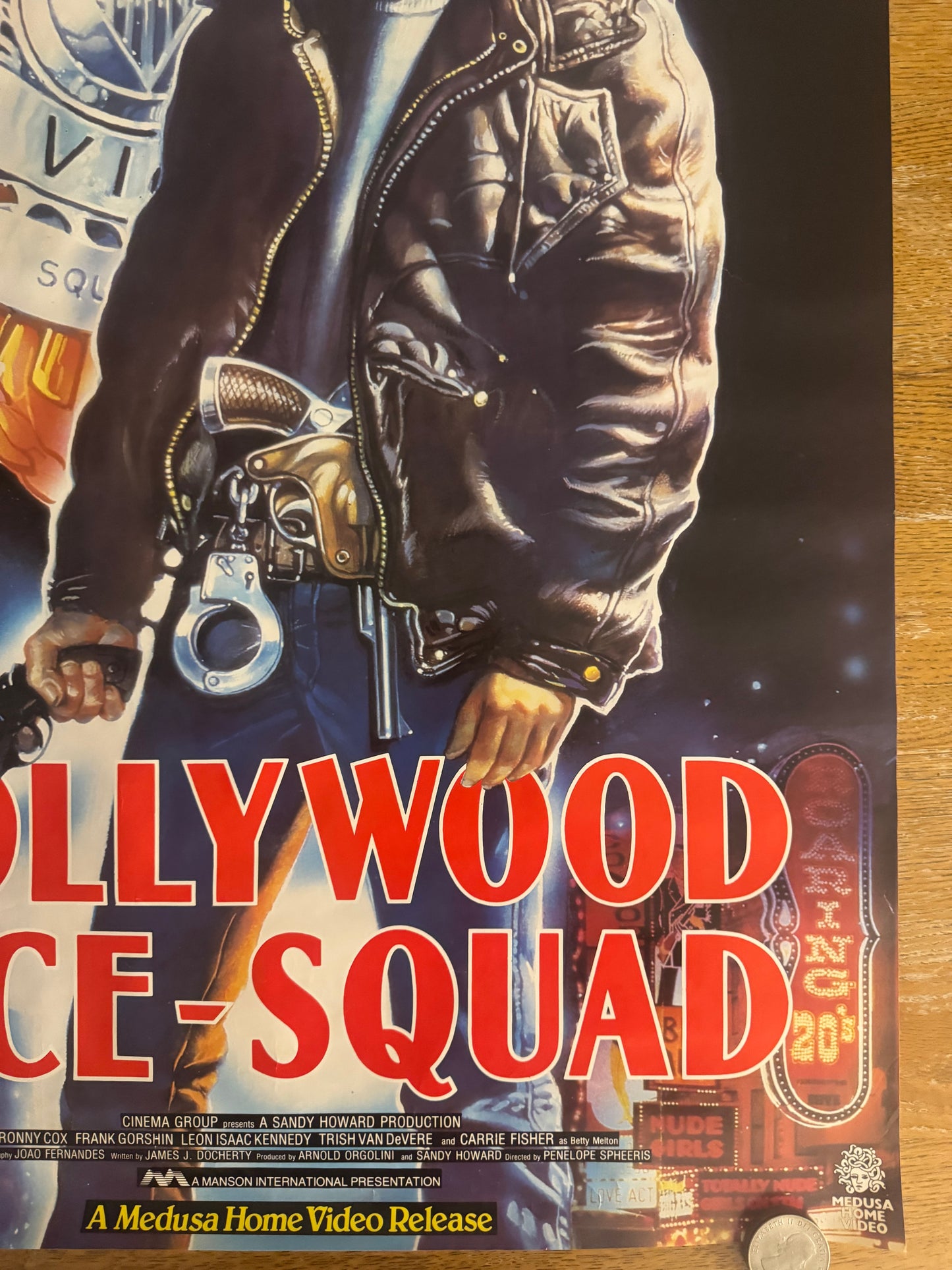 Hollywood Vice Squad 1986 UK Video Poster