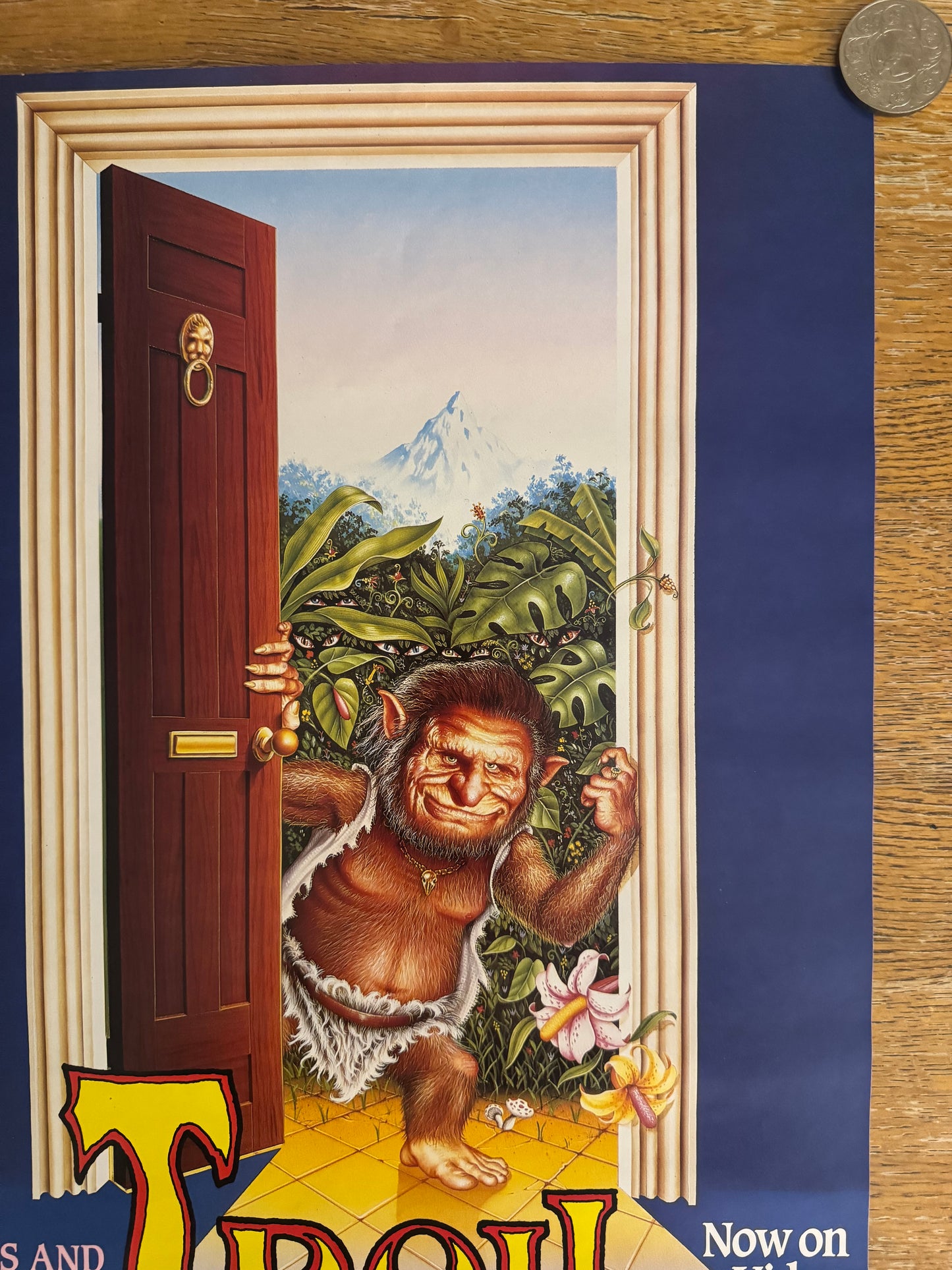 Very Rare Troll 1986 UK Video Poster