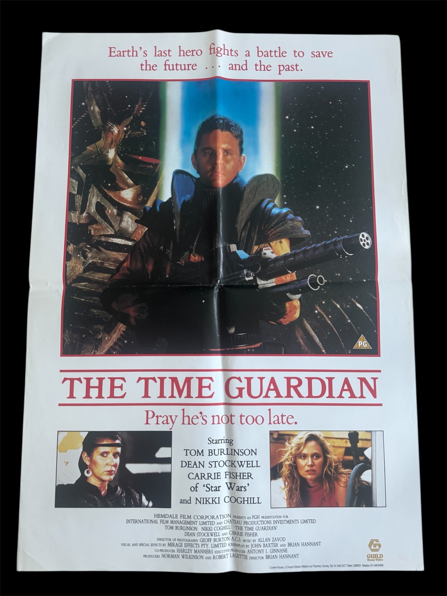 The Time Guardian 1987 UK Video Poster