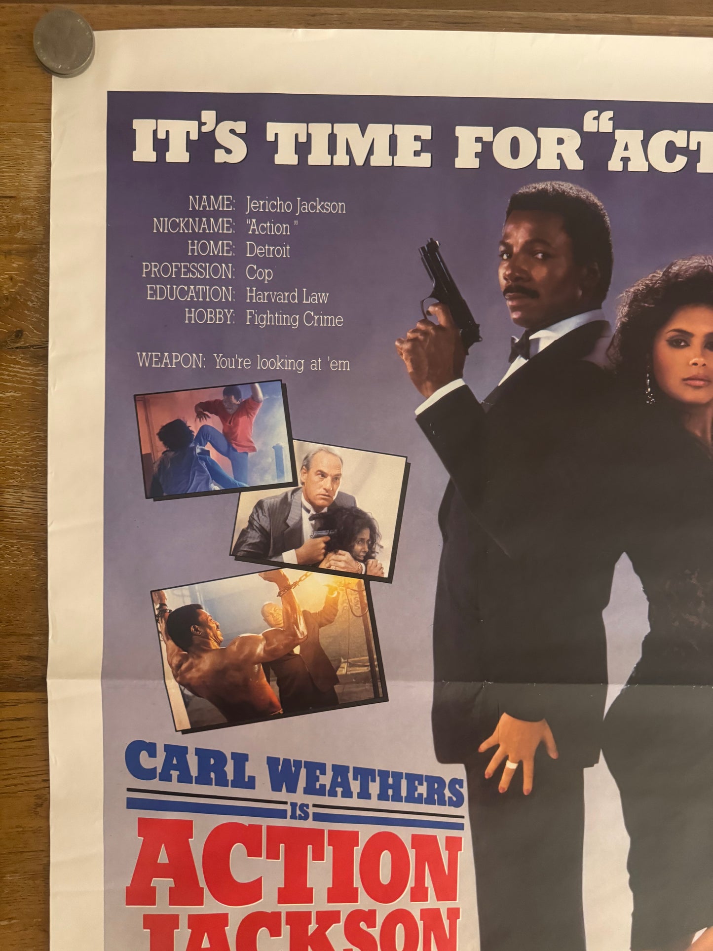 Action Jackson 1988 UK Video Poster