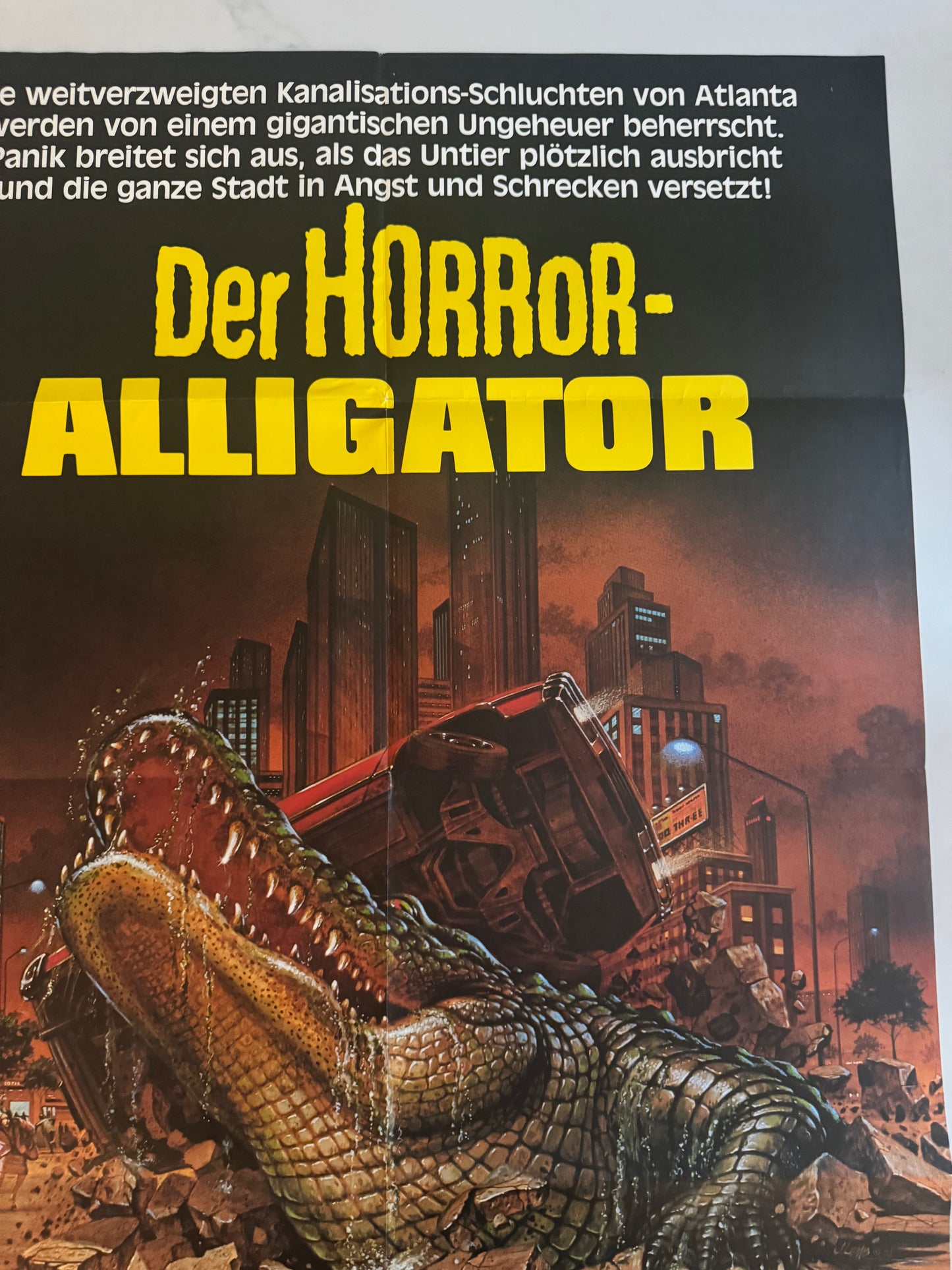 Alligator German Horror A1 video poster